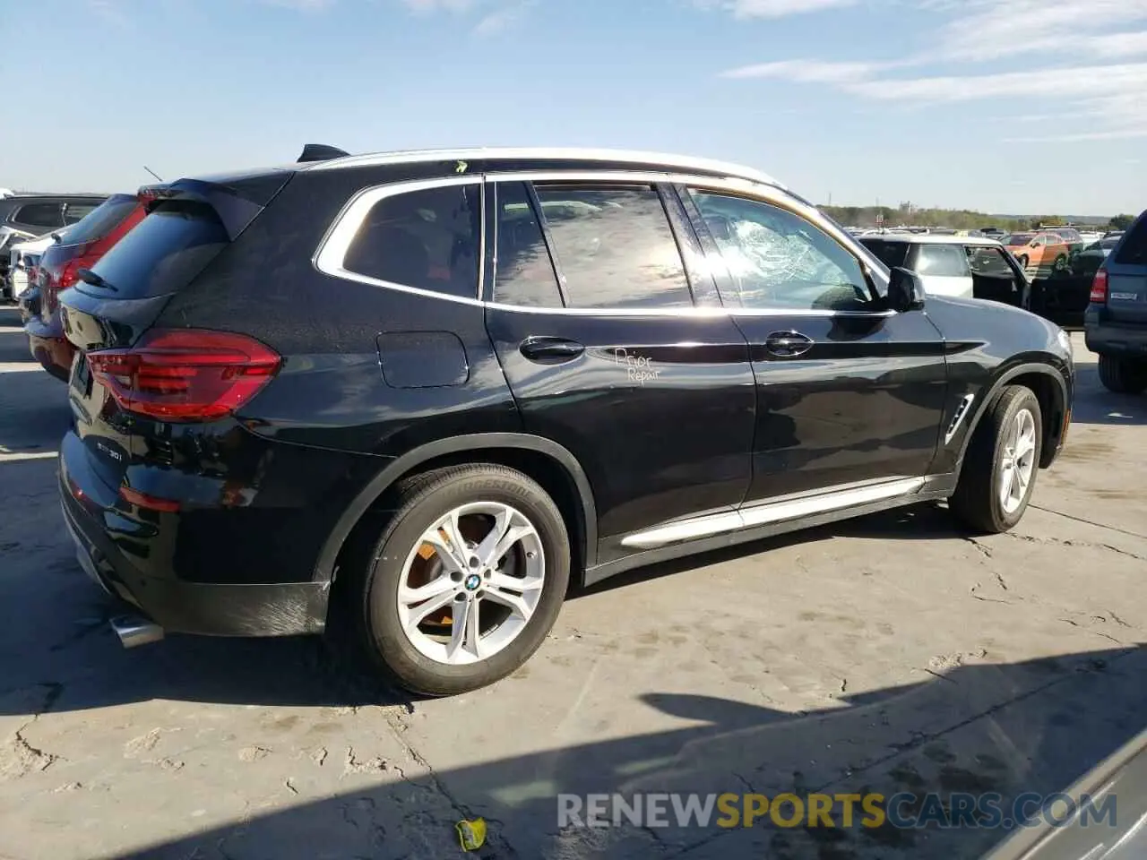 3 fotografías del automóvil dañado 5UXTY3C08L9D63067 BMW X3 2020