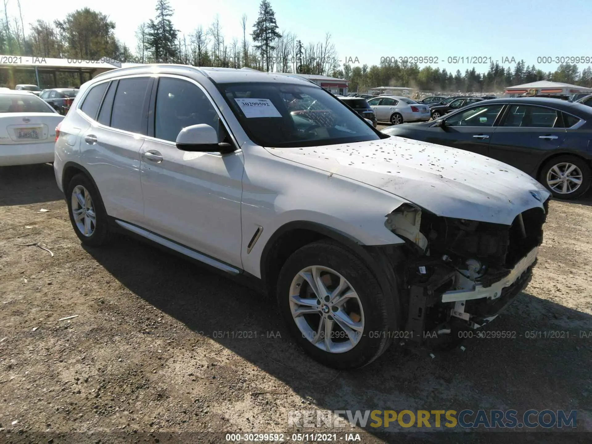 1 fotografías del automóvil dañado 5UXTY3C09L9B70247 BMW X3 2020