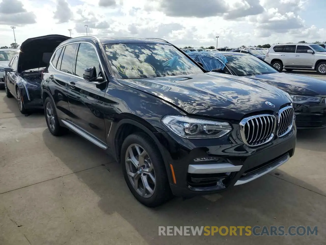 4 fotografías del automóvil dañado 5UXTY3C0XL9D22262 BMW X3 2020