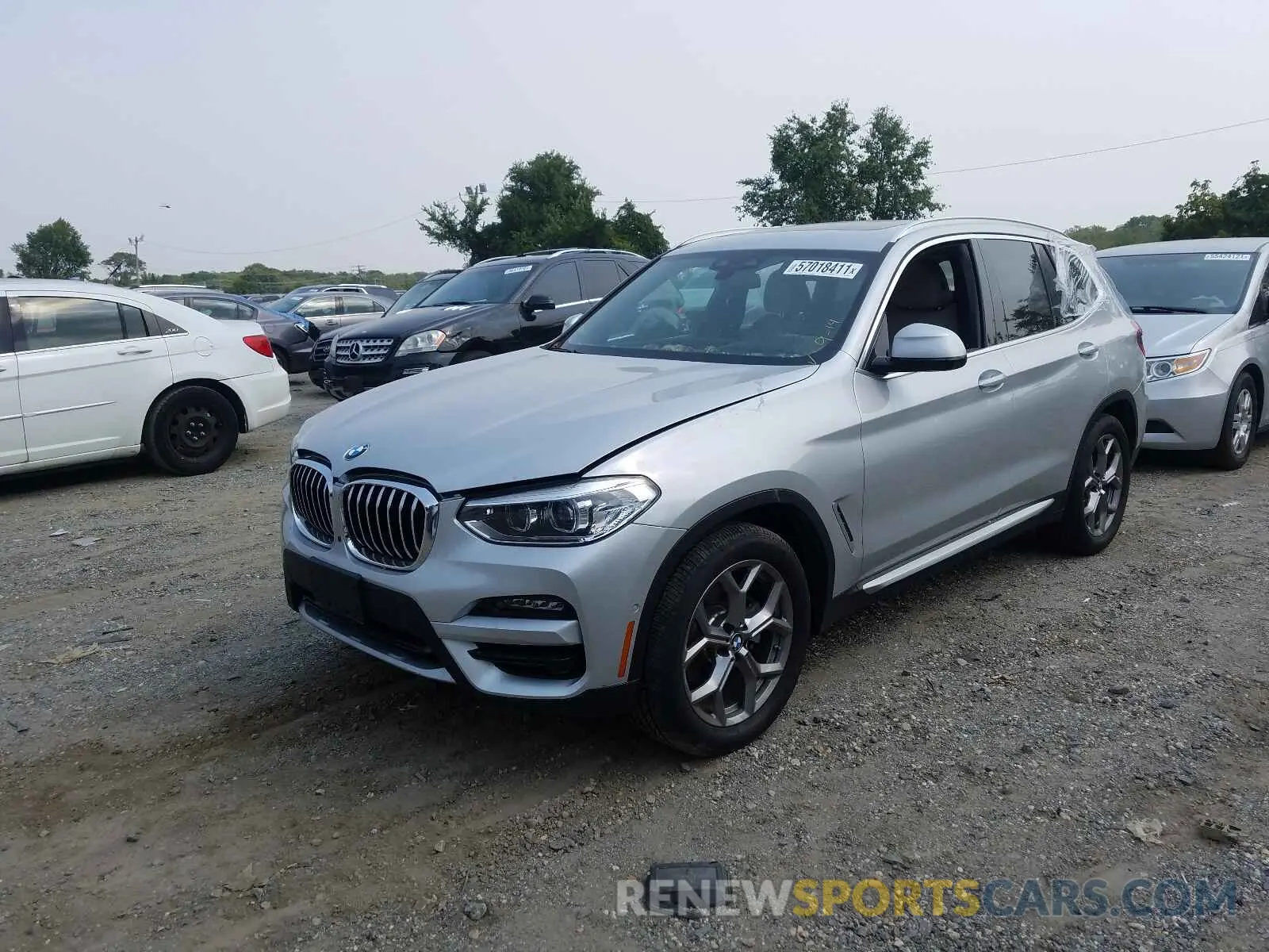 2 fotografías del automóvil dañado 5UXTY5C00L9C62455 BMW X3 2020