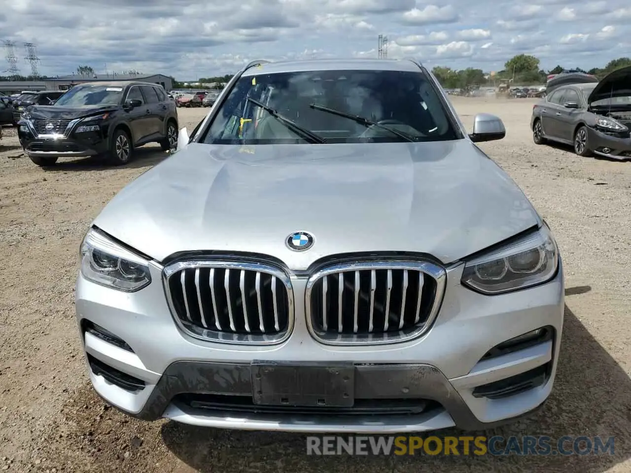 5 fotografías del automóvil dañado 5UXTY5C01L9B39019 BMW X3 2020
