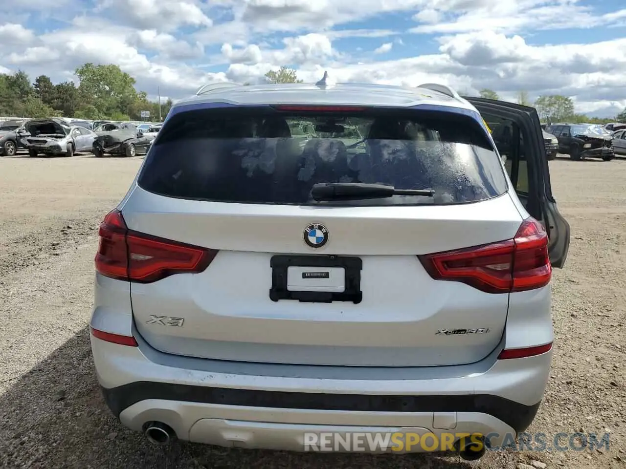6 fotografías del automóvil dañado 5UXTY5C01L9B39019 BMW X3 2020