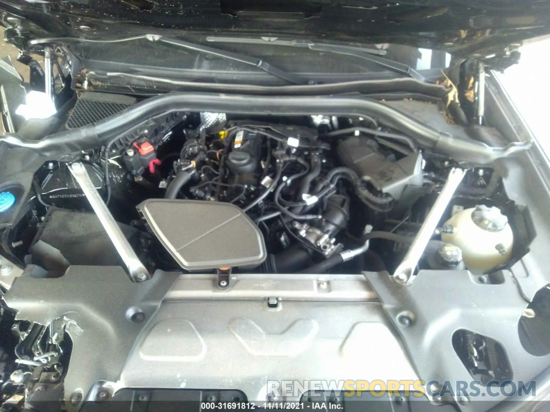 10 fotografías del automóvil dañado 5UXTY5C01L9C56275 BMW X3 2020