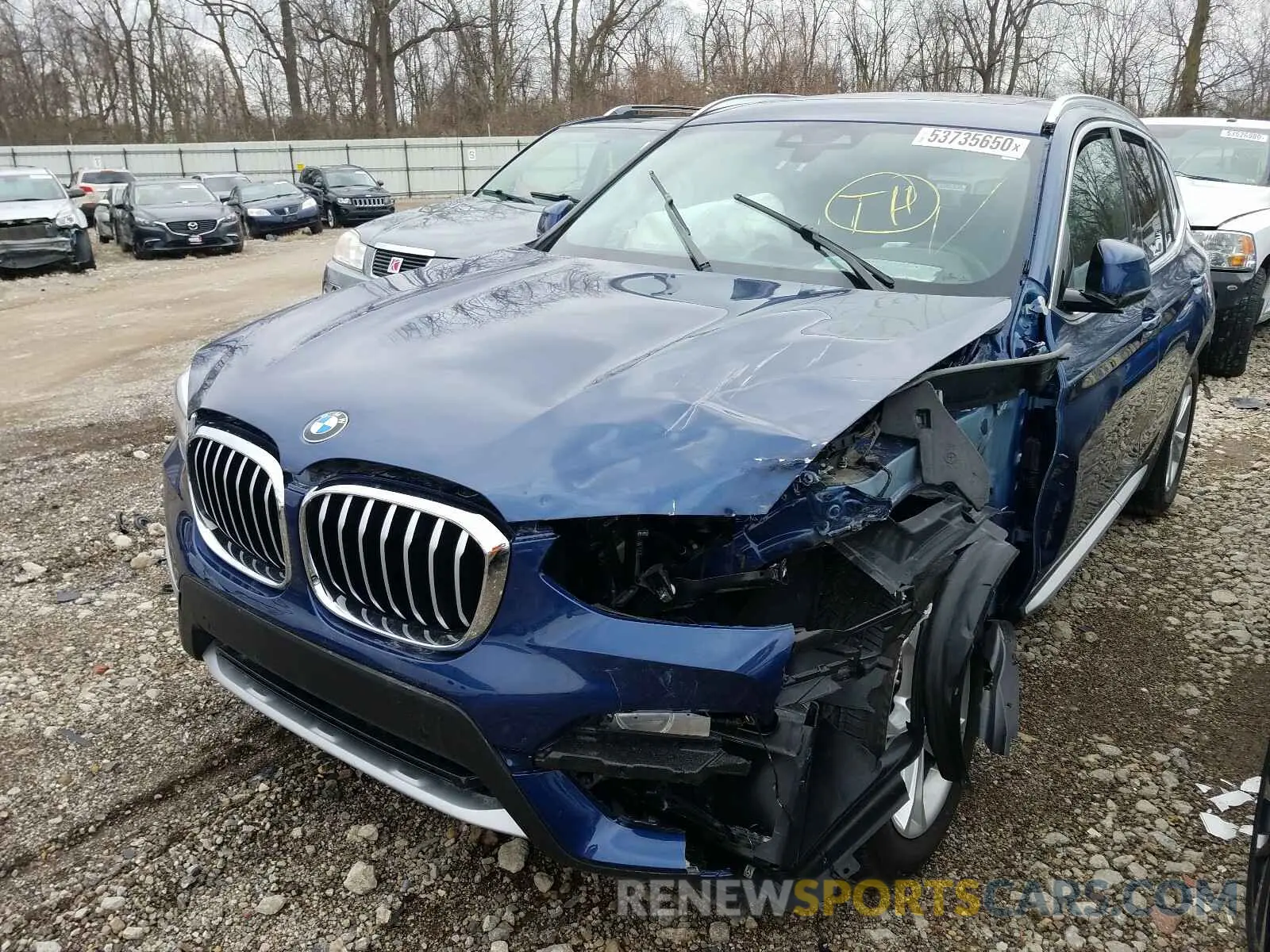 2 fotografías del automóvil dañado 5UXTY5C02L9B08331 BMW X3 2020