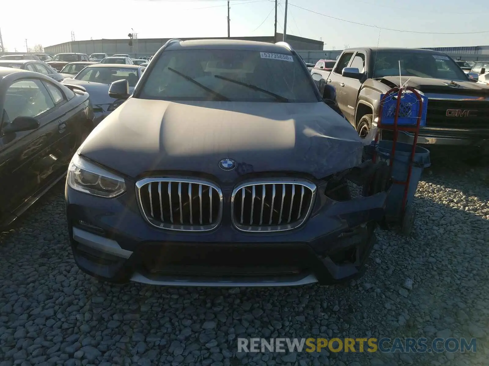 9 fotografías del automóvil dañado 5UXTY5C02L9B08331 BMW X3 2020