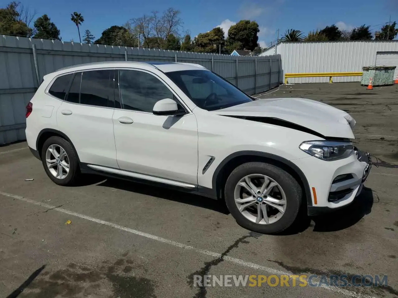 4 fotografías del automóvil dañado 5UXTY5C03L9B43976 BMW X3 2020