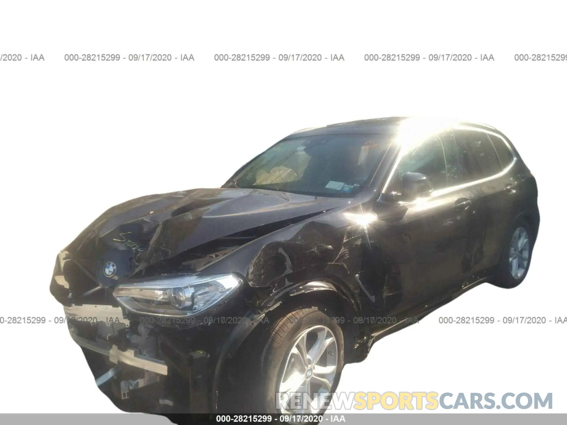2 fotografías del automóvil dañado 5UXTY5C03L9C56746 BMW X3 2020