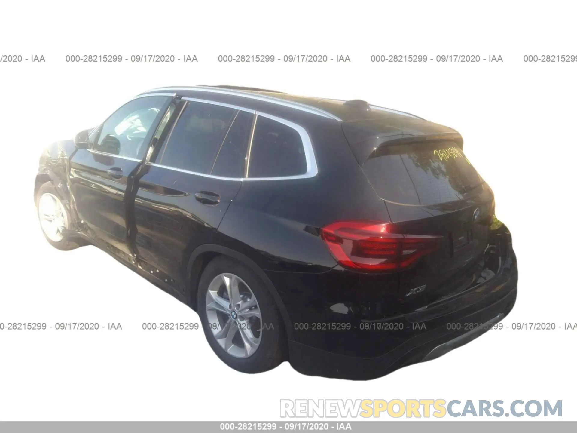 3 fotografías del automóvil dañado 5UXTY5C03L9C56746 BMW X3 2020