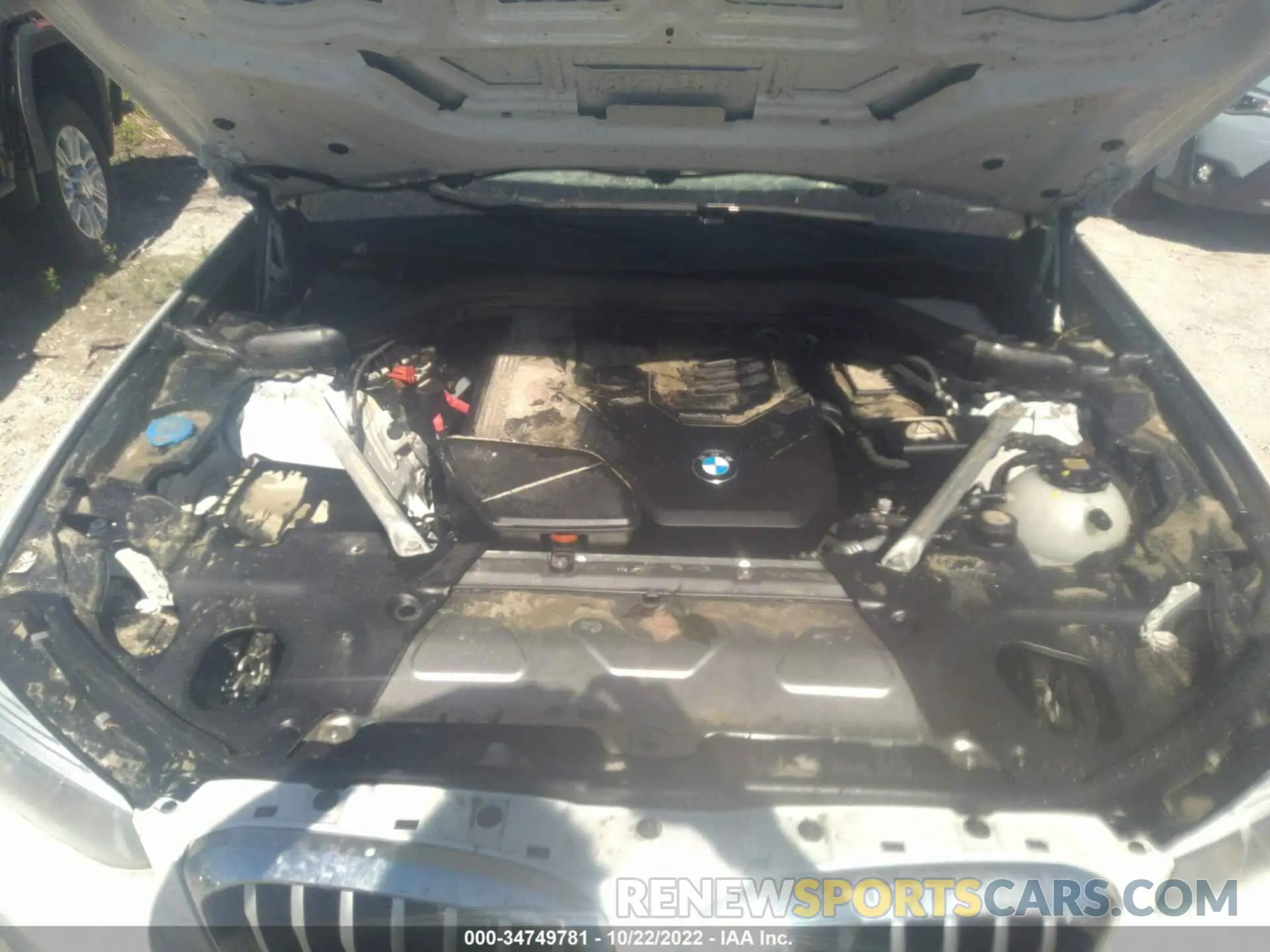 10 fotografías del automóvil dañado 5UXTY5C03L9C93523 BMW X3 2020