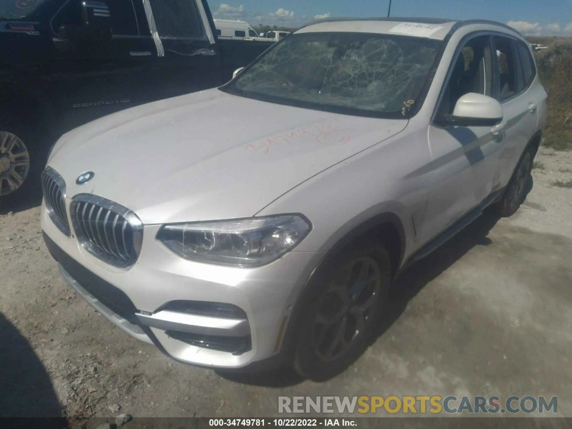 2 fotografías del automóvil dañado 5UXTY5C03L9C93523 BMW X3 2020