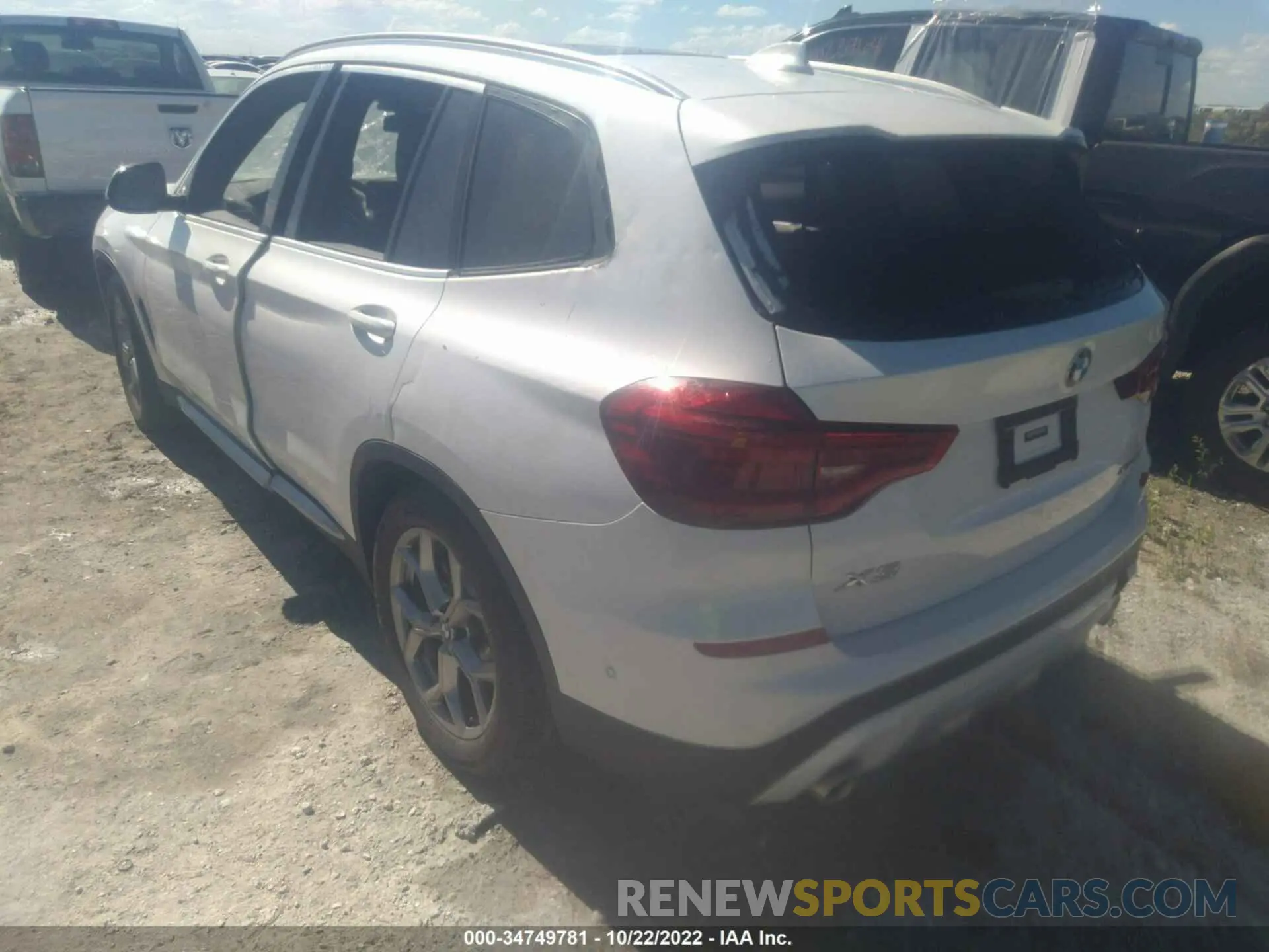3 fotografías del automóvil dañado 5UXTY5C03L9C93523 BMW X3 2020
