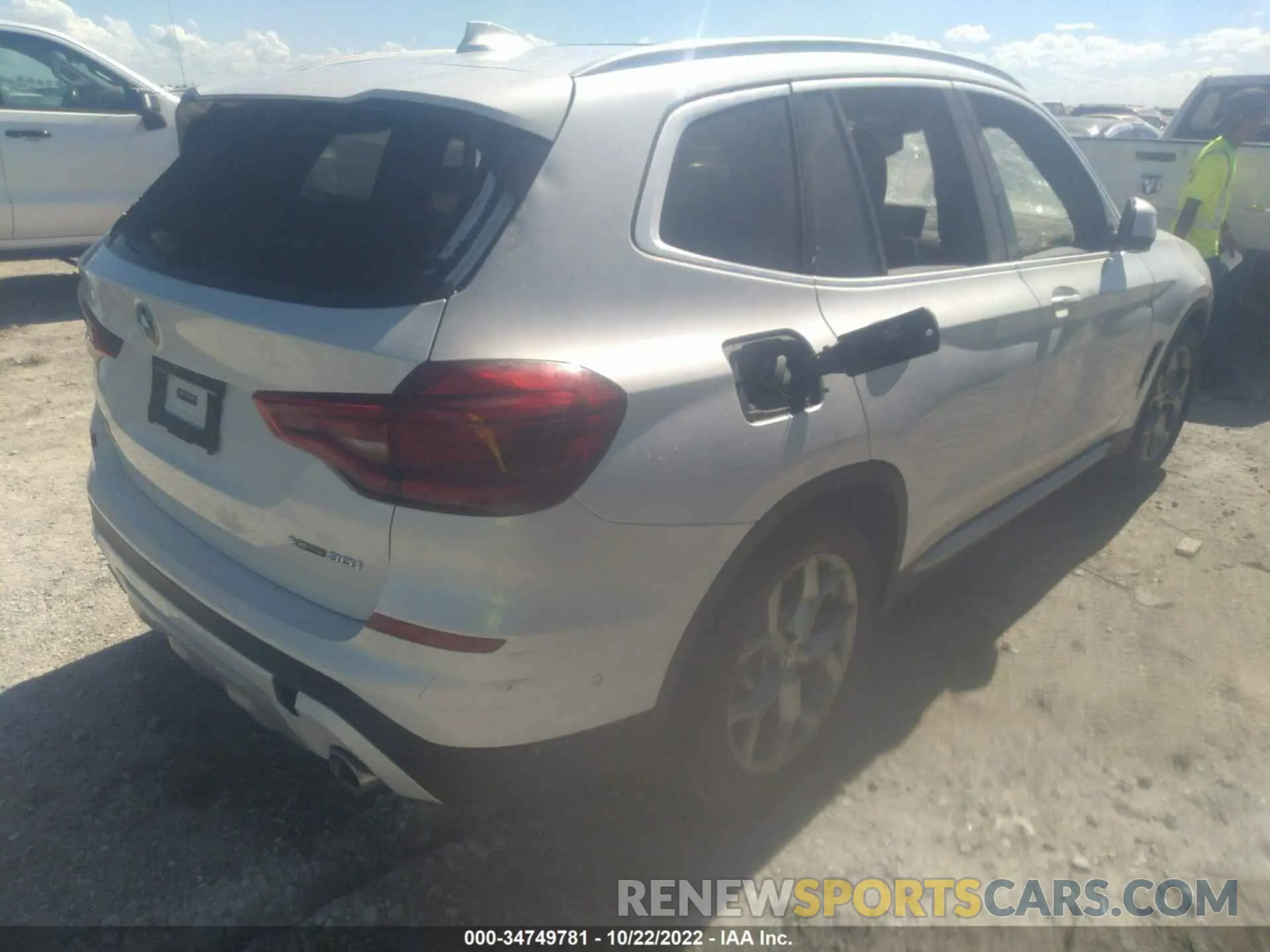4 fotografías del automóvil dañado 5UXTY5C03L9C93523 BMW X3 2020