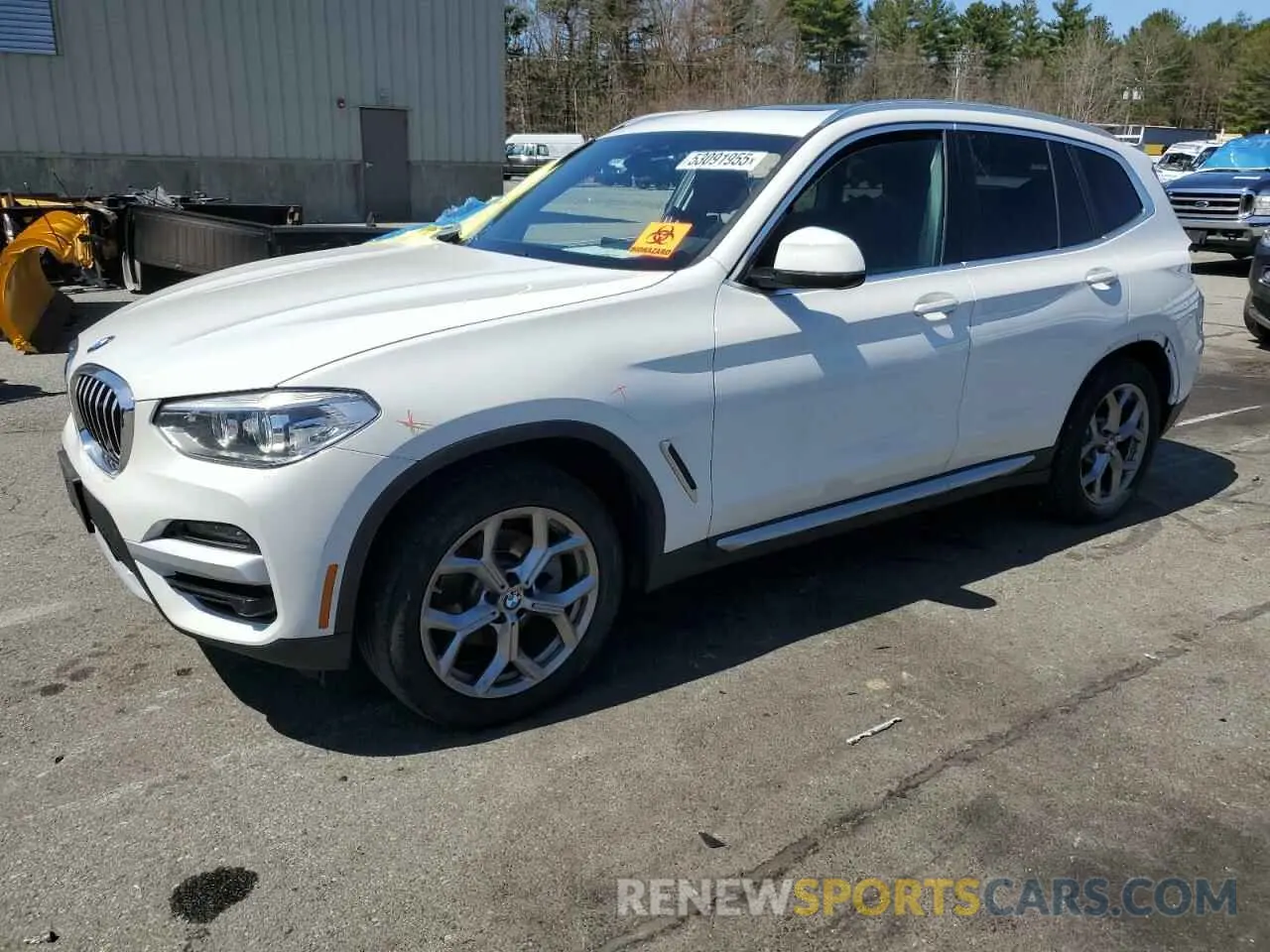 1 fotografías del automóvil dañado 5UXTY5C03LLT35172 BMW X3 2020