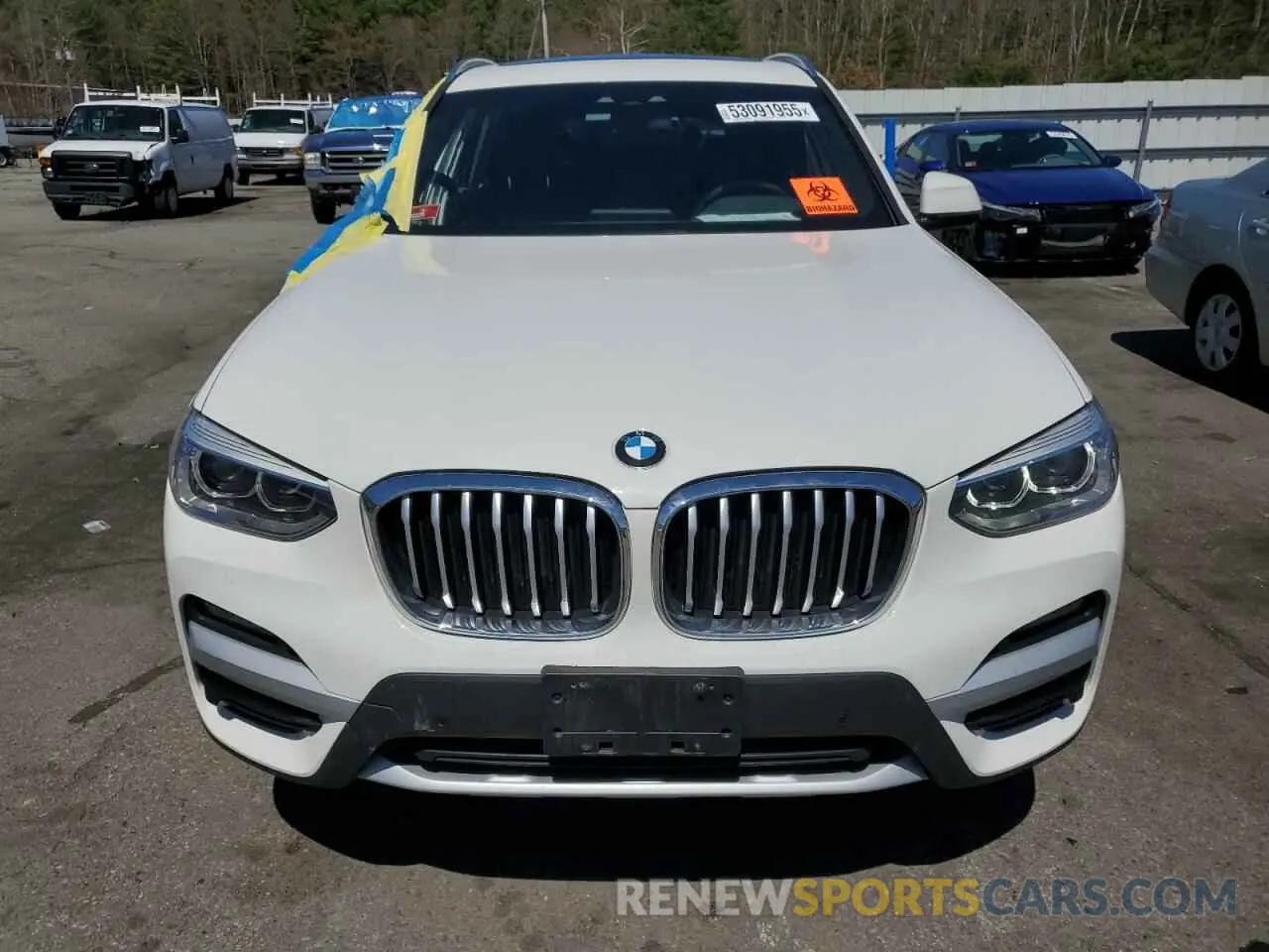5 fotografías del automóvil dañado 5UXTY5C03LLT35172 BMW X3 2020