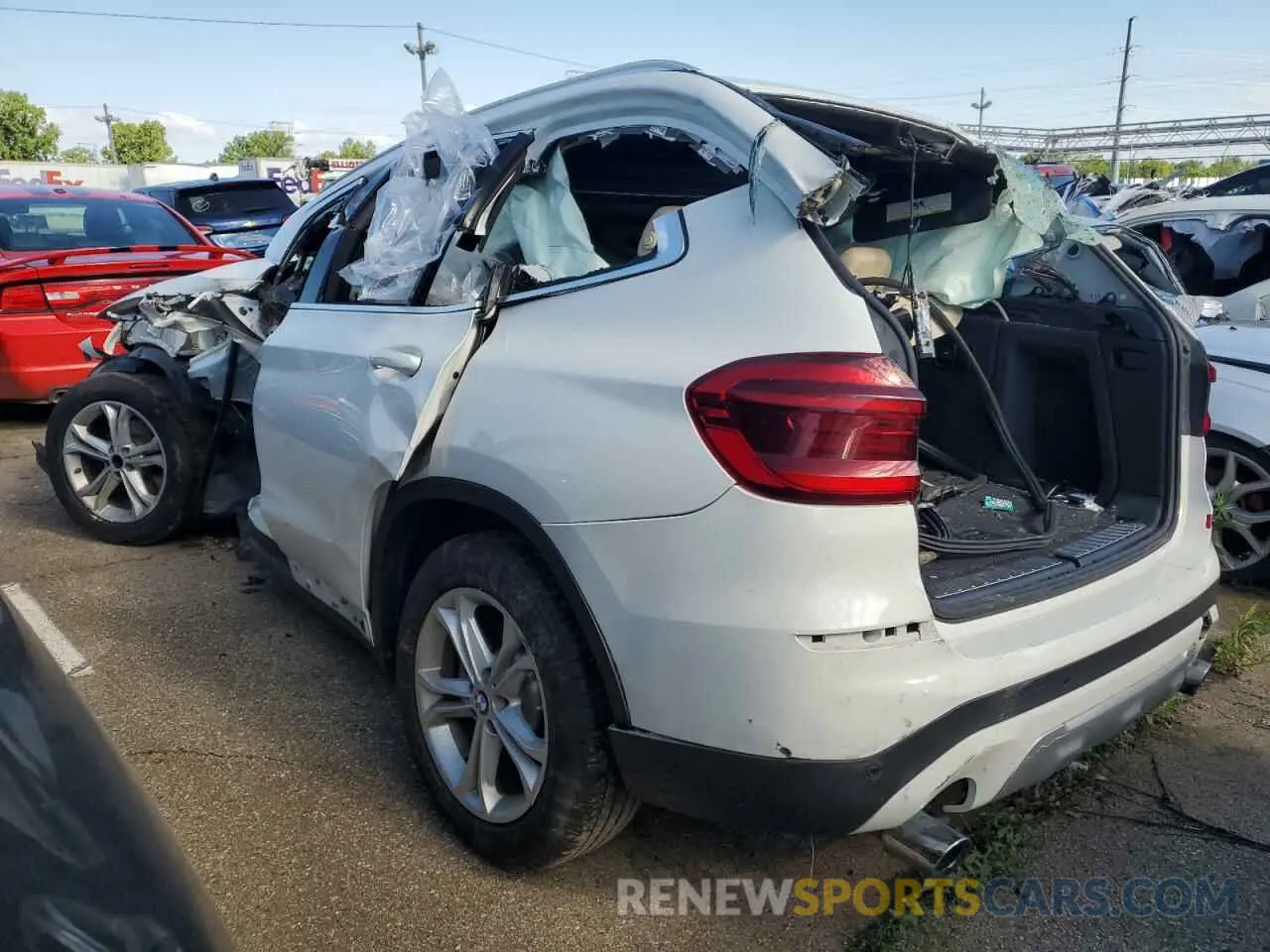 2 fotografías del automóvil dañado 5UXTY5C04L9B04359 BMW X3 2020