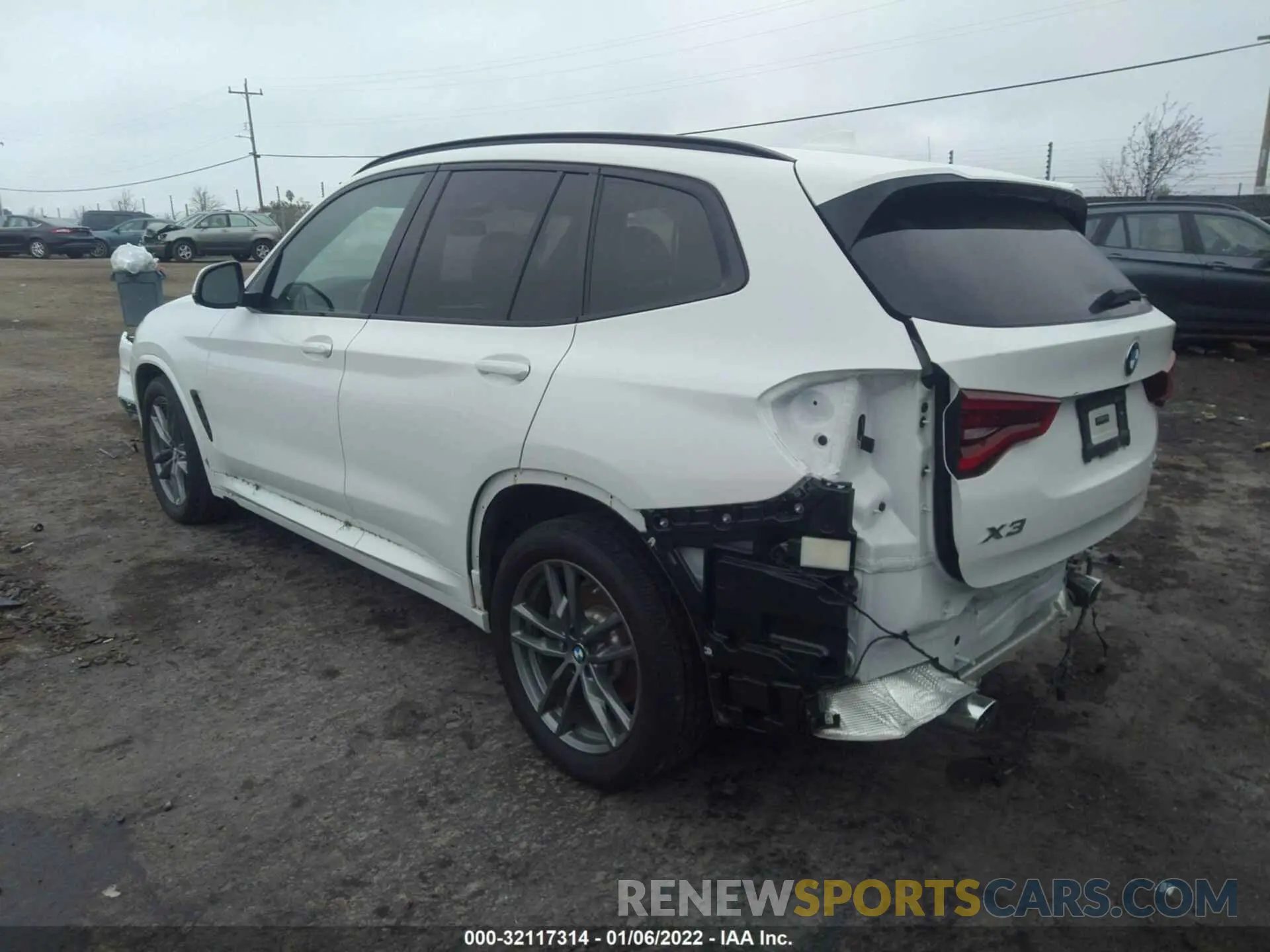 3 fotografías del automóvil dañado 5UXTY5C04L9C44203 BMW X3 2020