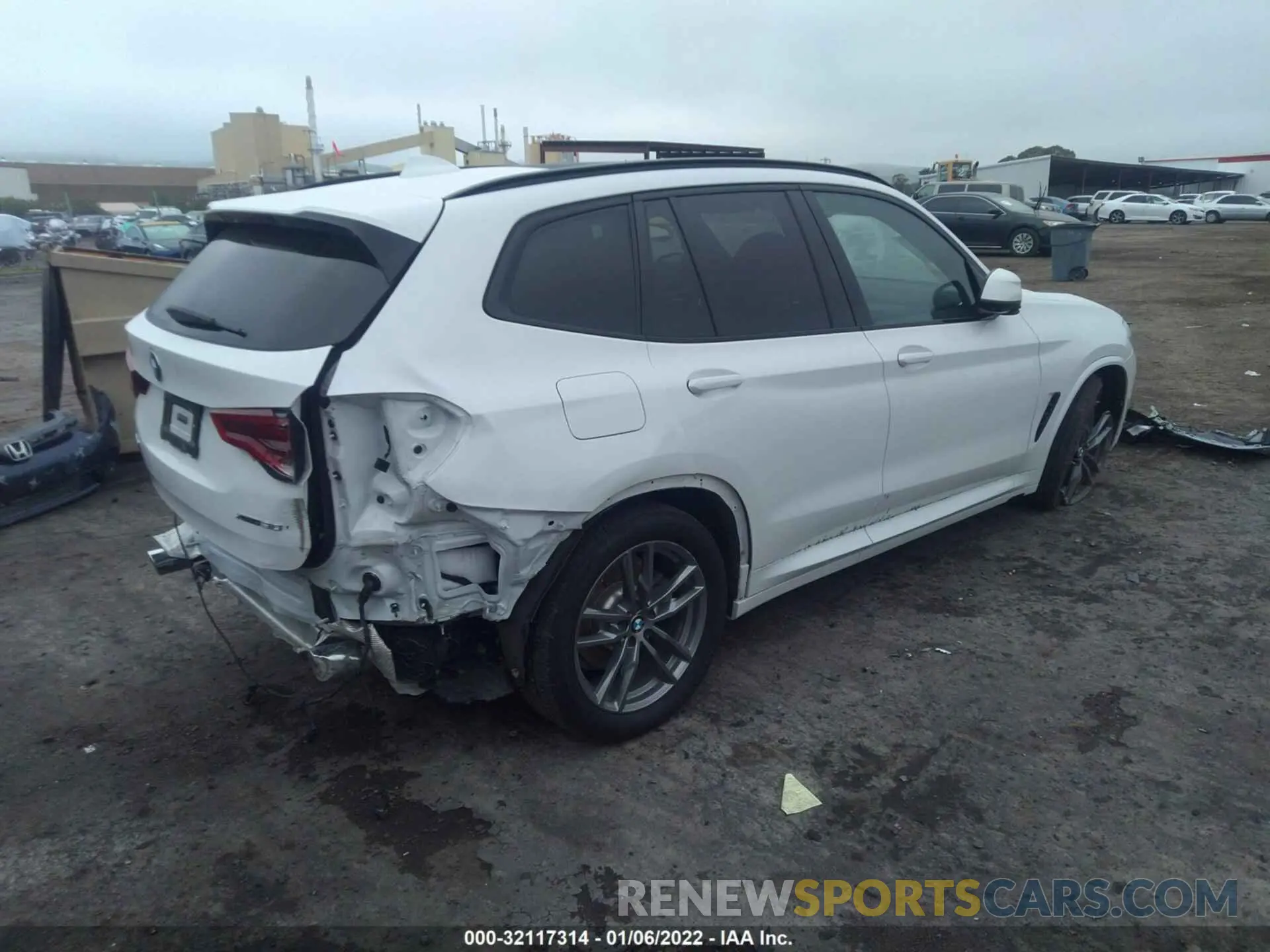 4 fotografías del automóvil dañado 5UXTY5C04L9C44203 BMW X3 2020