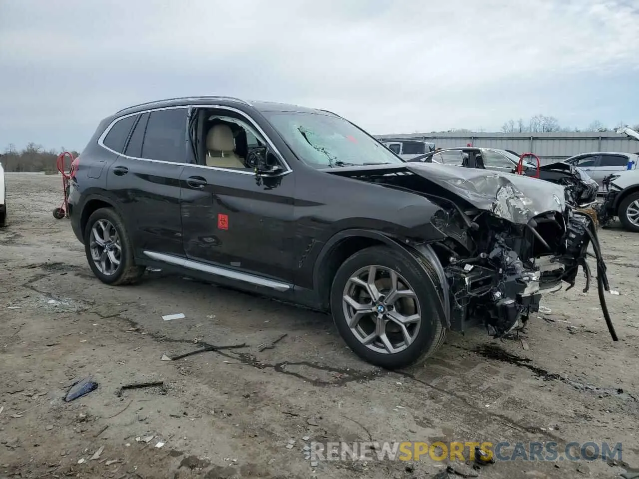 4 fotografías del automóvil dañado 5UXTY5C05L9C92891 BMW X3 2020