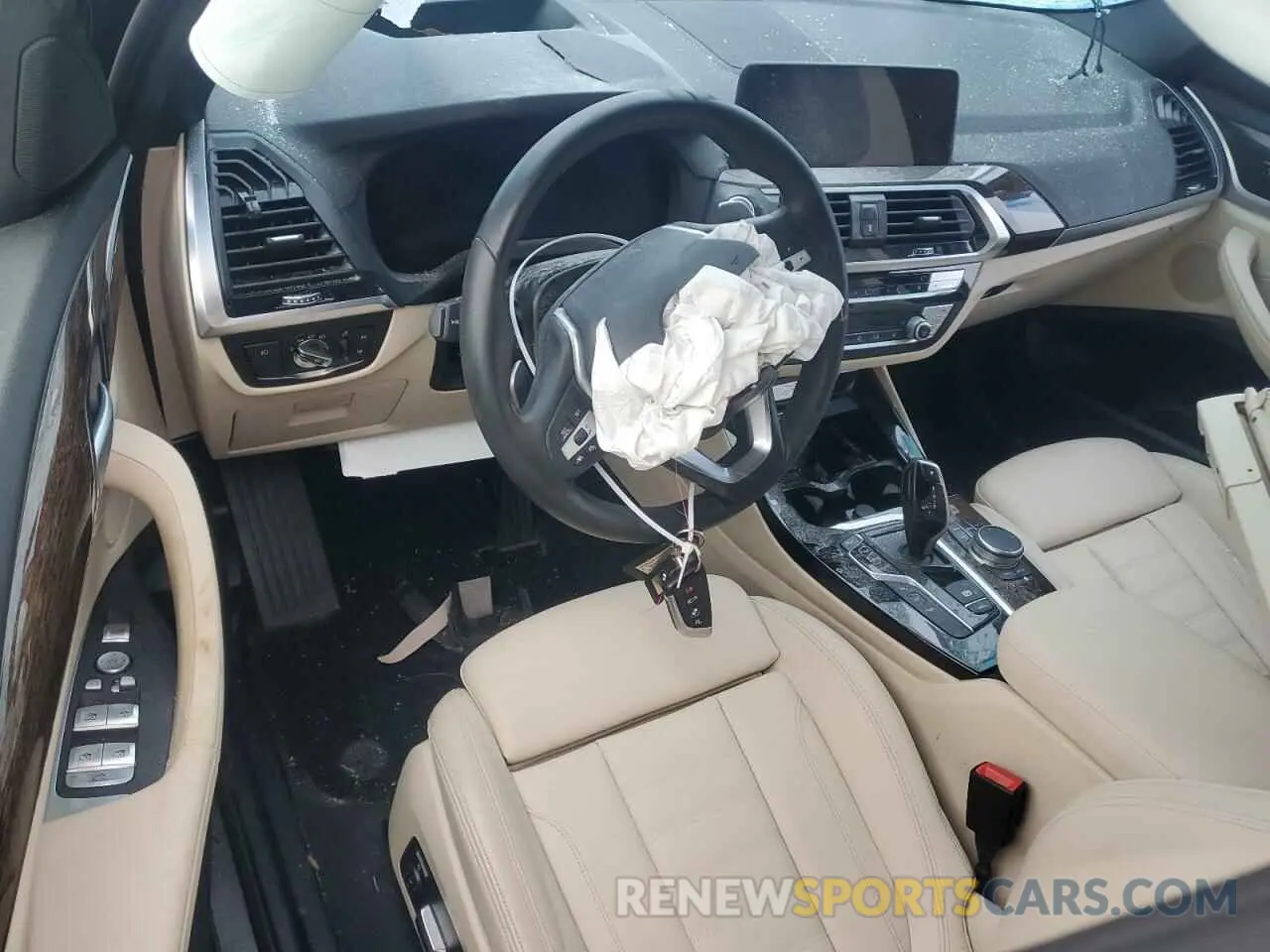 8 fotografías del automóvil dañado 5UXTY5C05L9C92891 BMW X3 2020