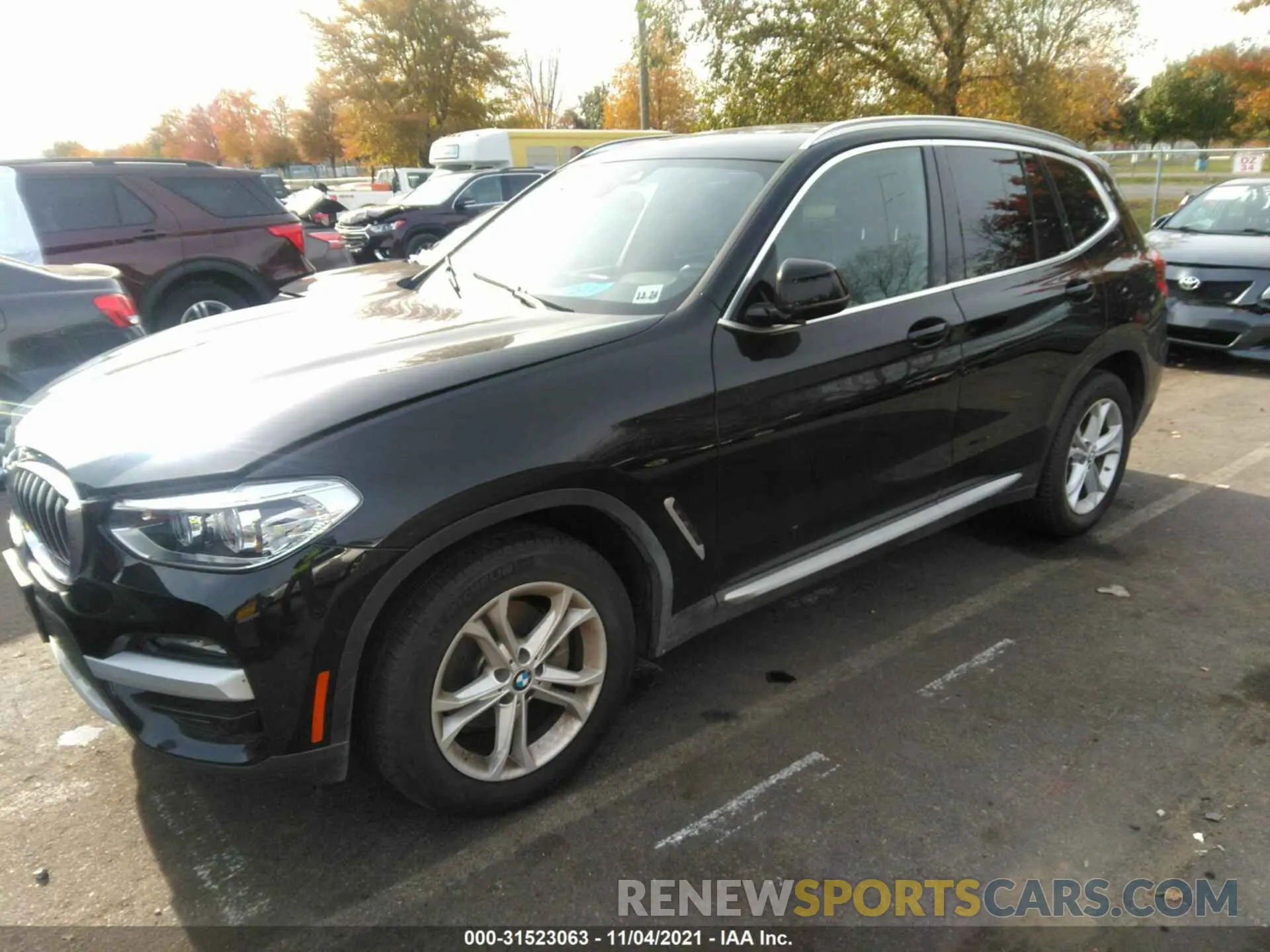 2 fotografías del automóvil dañado 5UXTY5C06L9B47407 BMW X3 2020