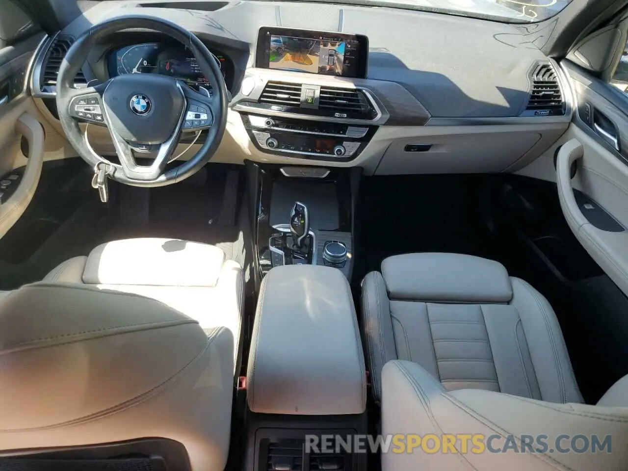 8 fotografías del automóvil dañado 5UXTY5C07L9D65002 BMW X3 2020