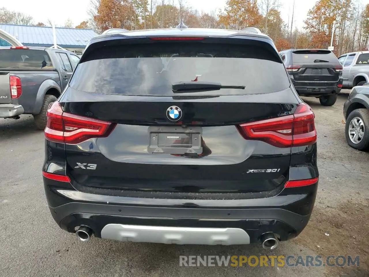 6 fotografías del automóvil dañado 5UXTY5C08L9B76696 BMW X3 2020