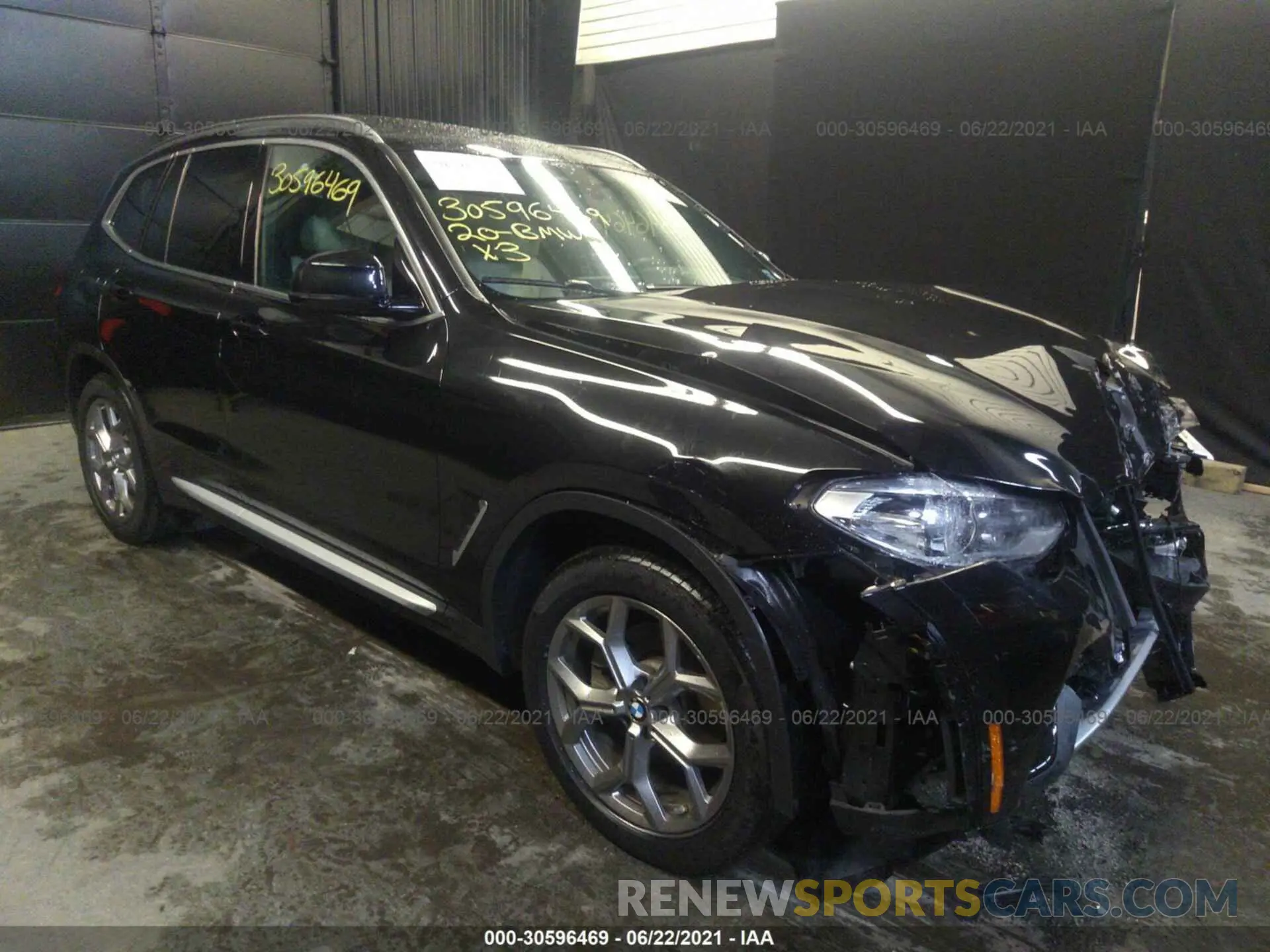 1 fotografías del automóvil dañado 5UXTY5C08L9B83860 BMW X3 2020
