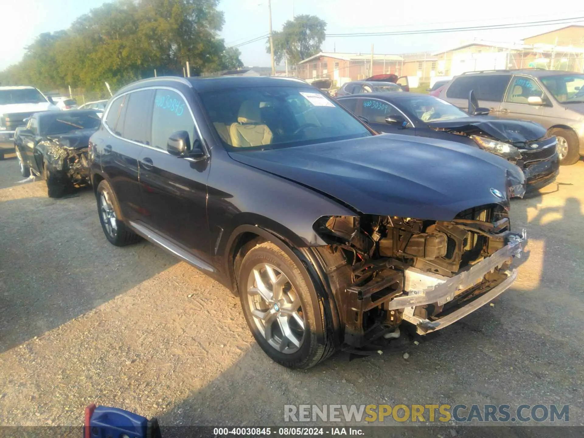 1 fotografías del automóvil dañado 5UXTY5C09L9D66653 BMW X3 2020