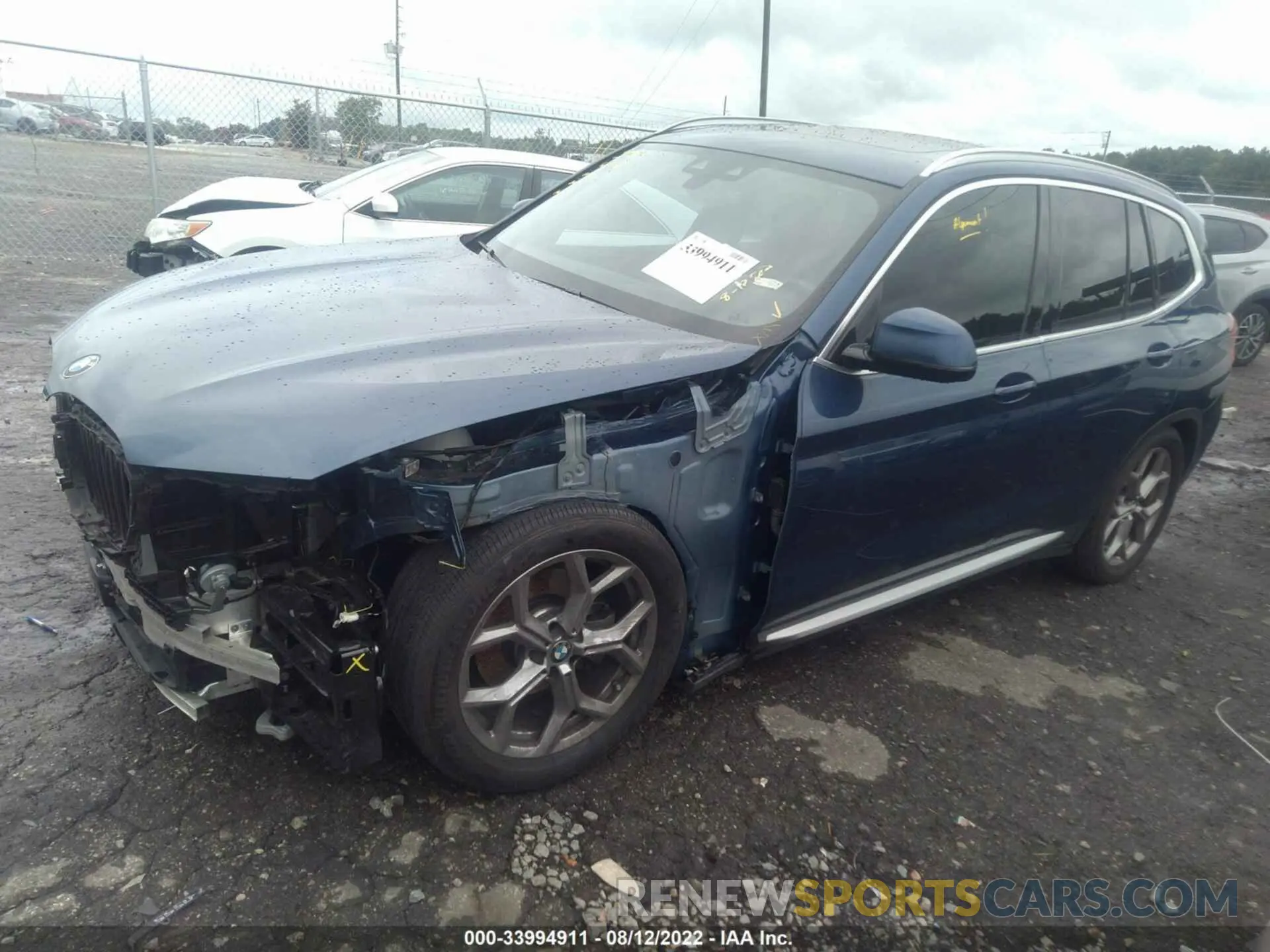 2 fotografías del automóvil dañado 5UXTY5C0XL9C54069 BMW X3 2020