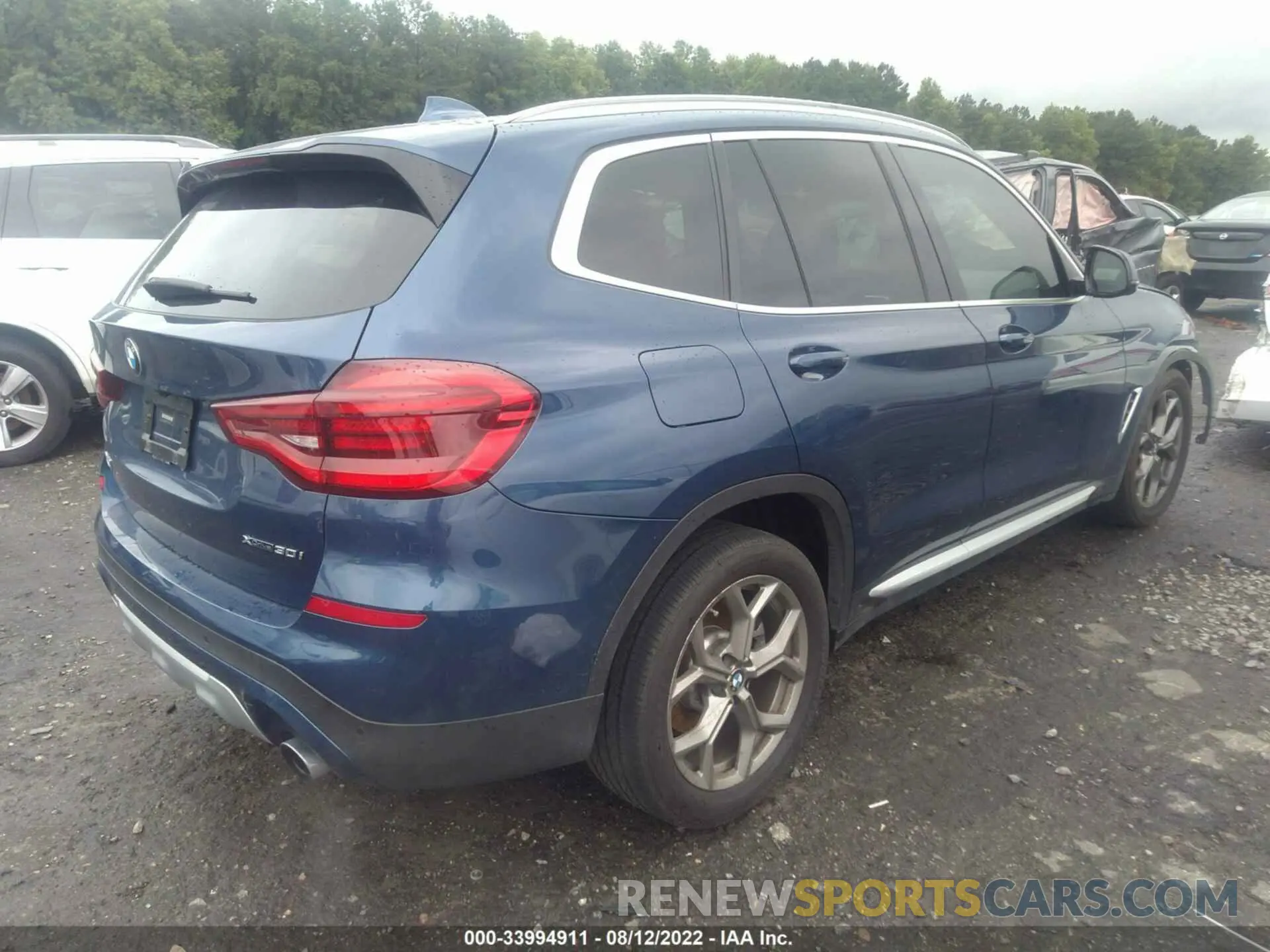 4 fotografías del automóvil dañado 5UXTY5C0XL9C54069 BMW X3 2020