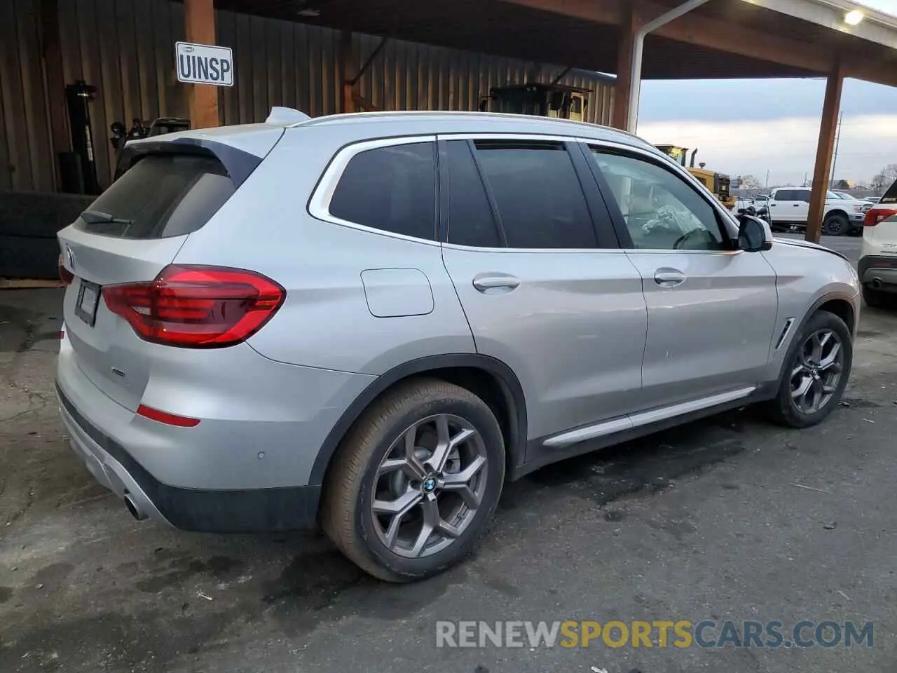 3 fotografías del automóvil dañado 5UXTY5C0XL9C73799 BMW X3 2020
