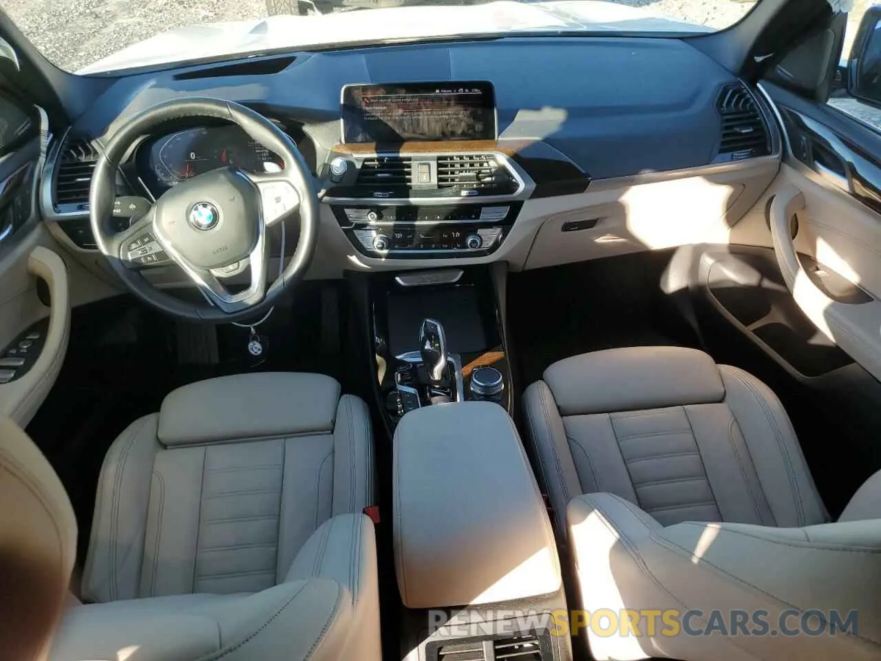 8 fotografías del automóvil dañado 5UXTY5C0XL9D44516 BMW X3 2020