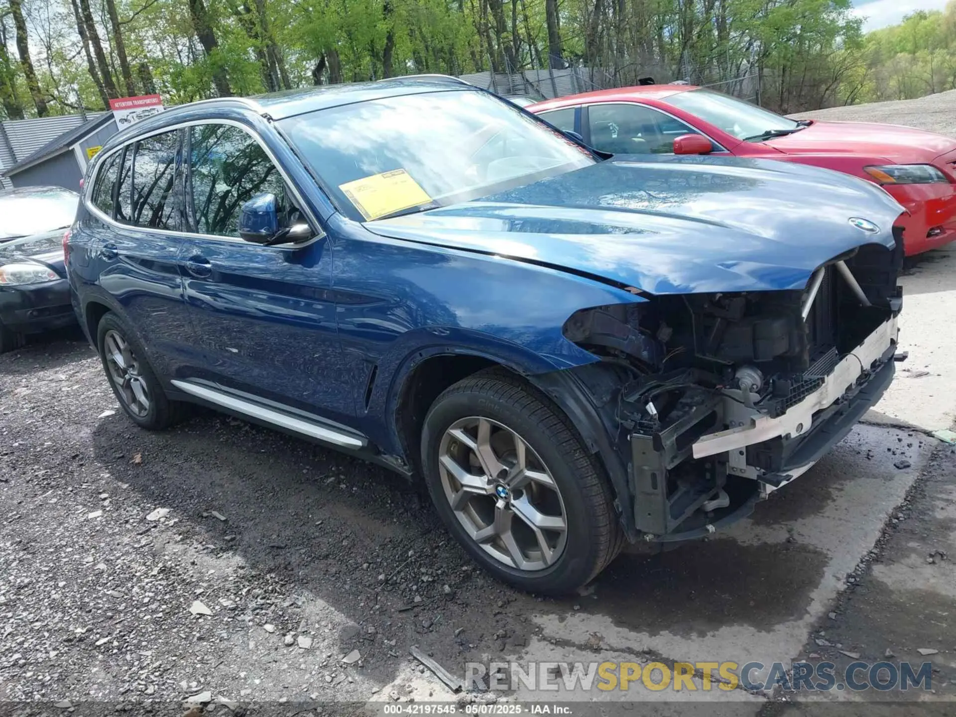 1 fotografías del automóvil dañado 5UXTY5C0XL9D50400 BMW X3 2020