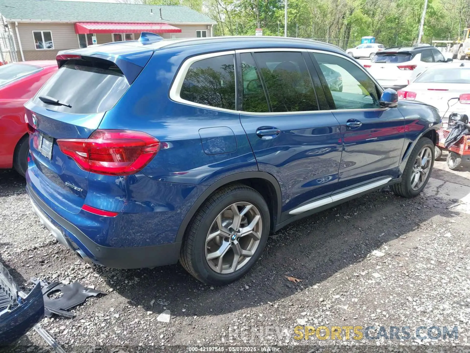 4 fotografías del automóvil dañado 5UXTY5C0XL9D50400 BMW X3 2020