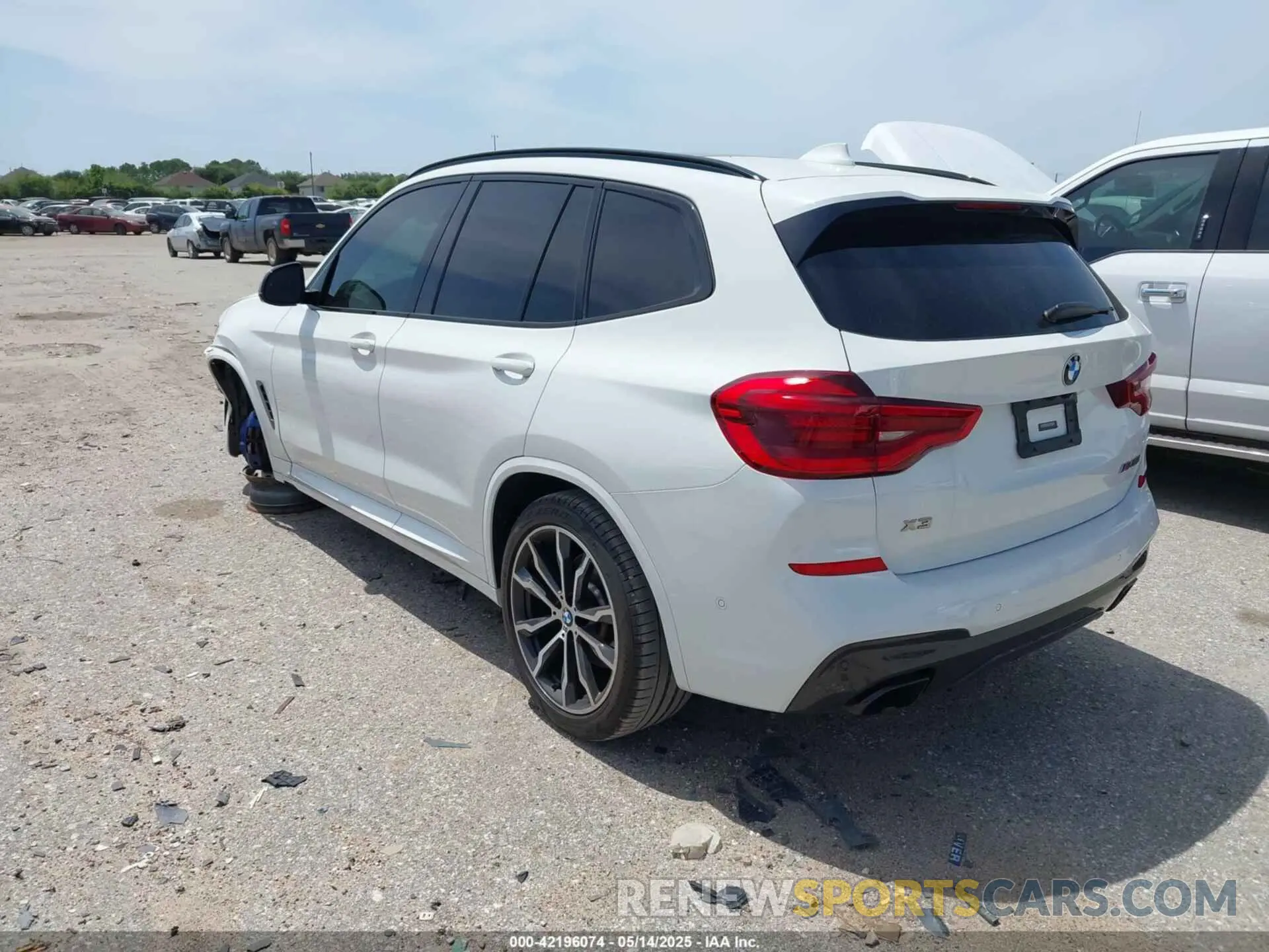 3 fotografías del automóvil dañado 5UXTY9C00L9B03829 BMW X3 2020