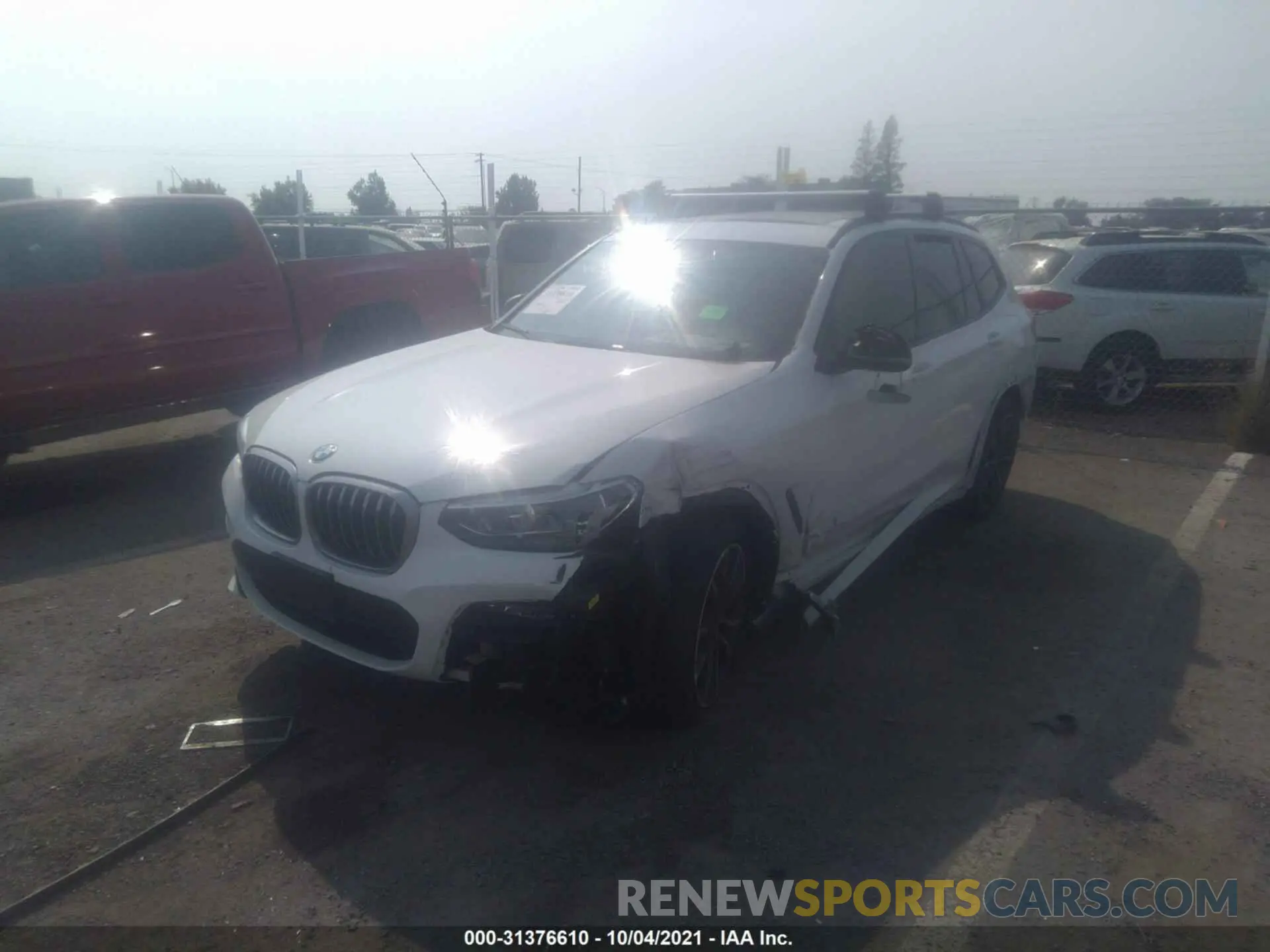 2 fotografías del automóvil dañado 5UXTY9C02L9B46519 BMW X3 2020