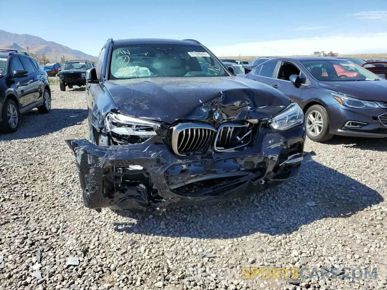 9 fotografías del automóvil dañado 5UXTY9C03L9B88469 BMW X3 2020