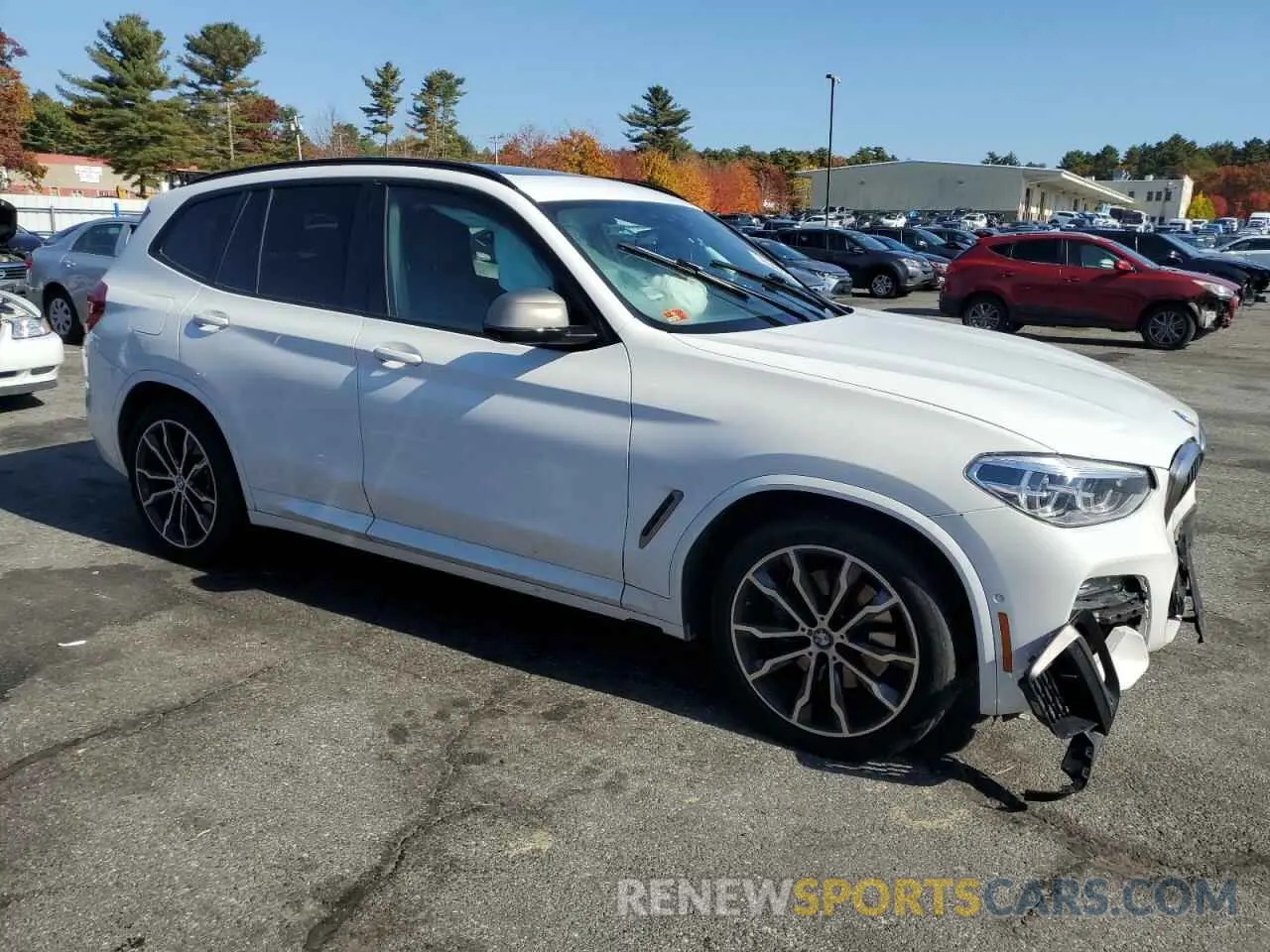 4 fotografías del automóvil dañado 5UXTY9C03L9B90626 BMW X3 2020