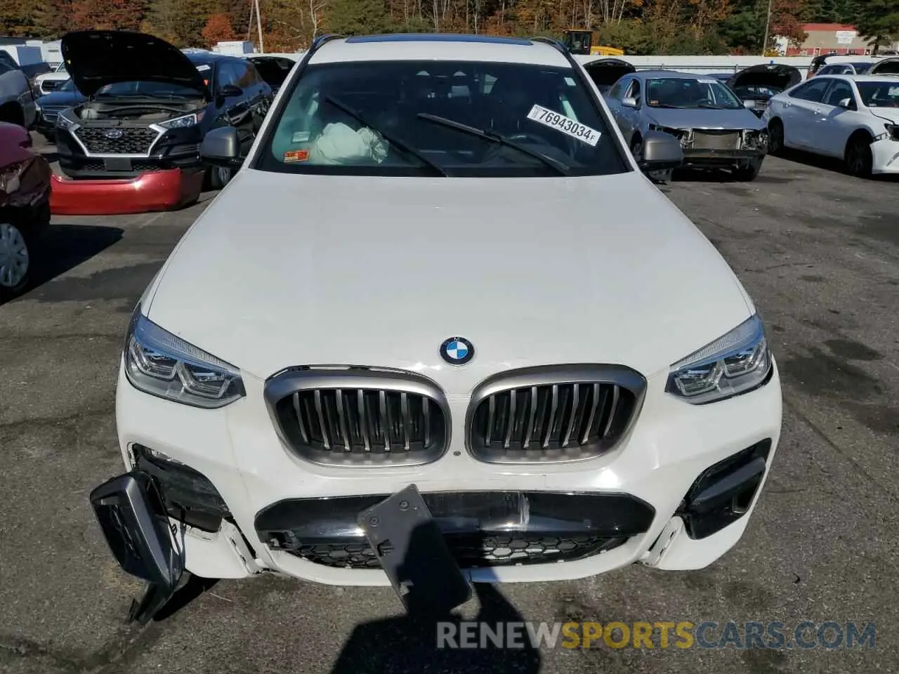 5 fotografías del automóvil dañado 5UXTY9C03L9B90626 BMW X3 2020