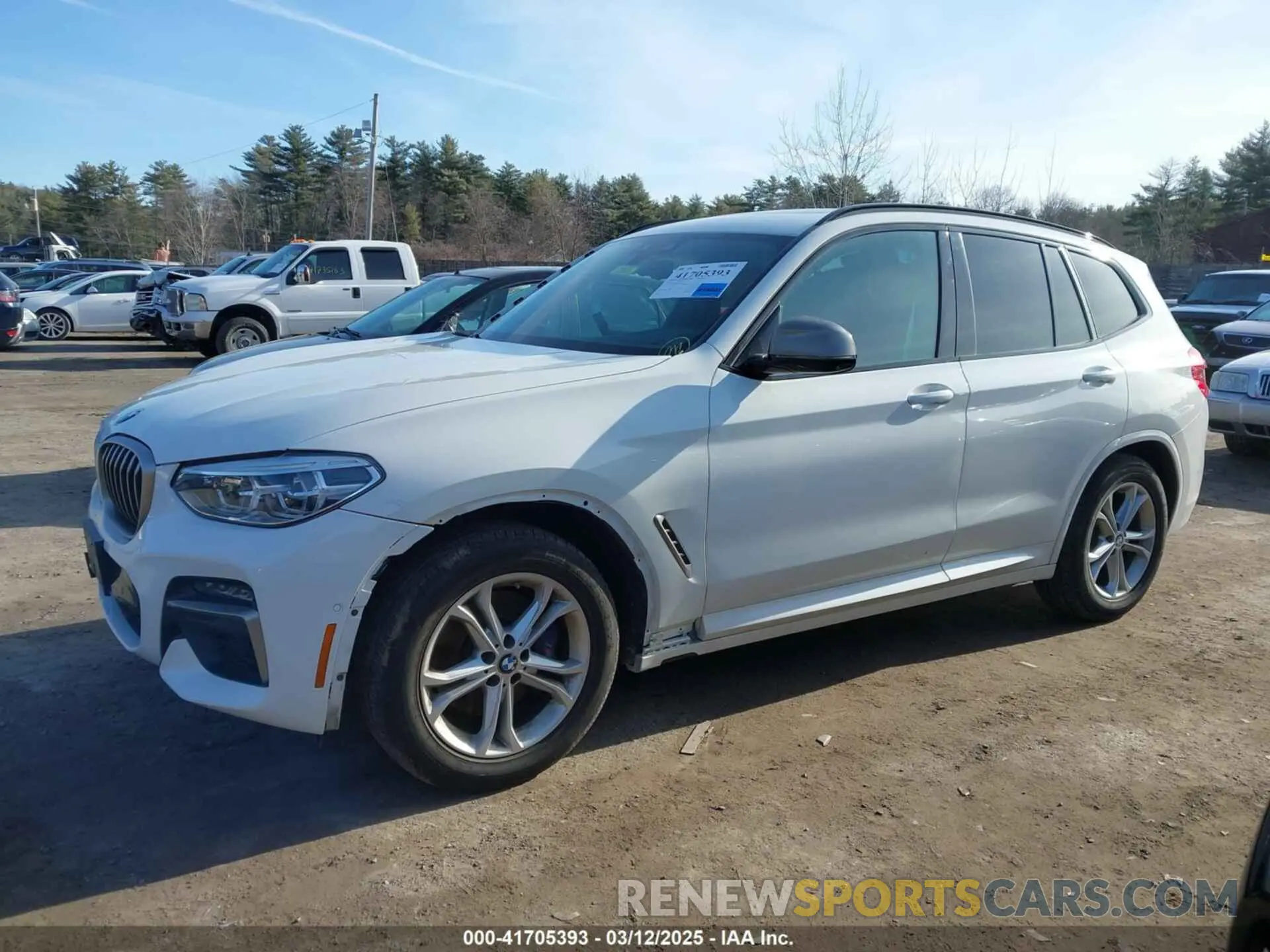 15 fotografías del automóvil dañado 5UXTY9C04L9B25297 BMW X3 2020