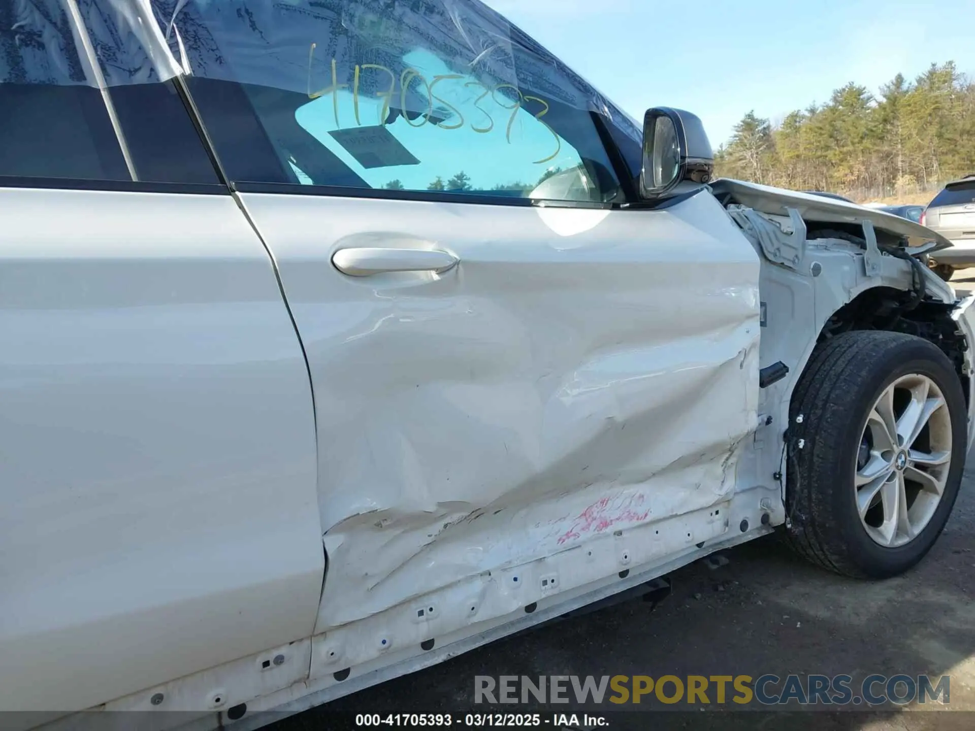 19 fotografías del automóvil dañado 5UXTY9C04L9B25297 BMW X3 2020