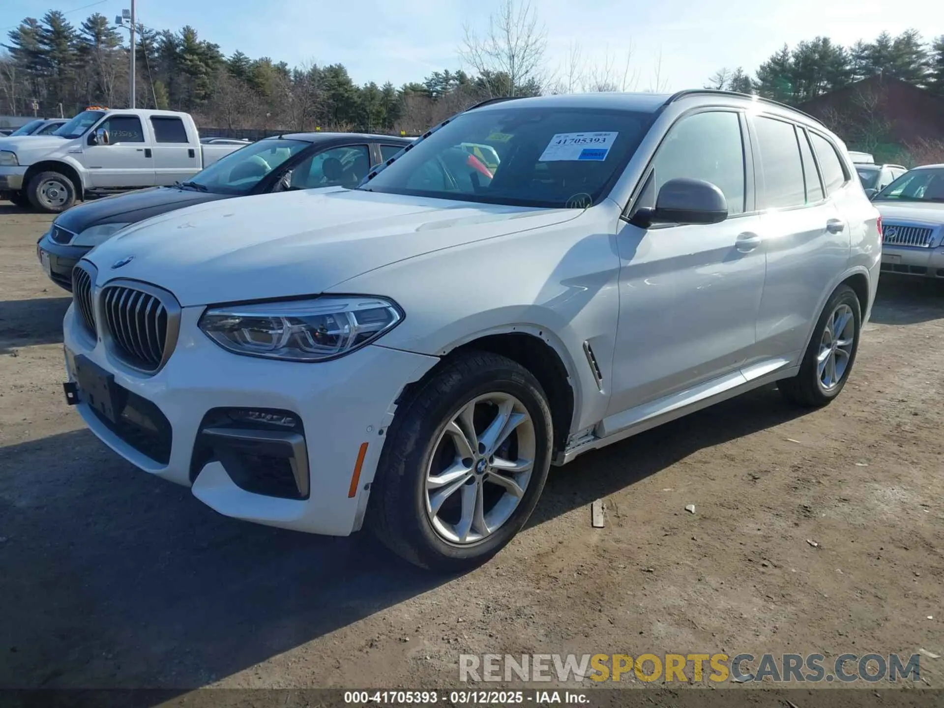 2 fotografías del automóvil dañado 5UXTY9C04L9B25297 BMW X3 2020