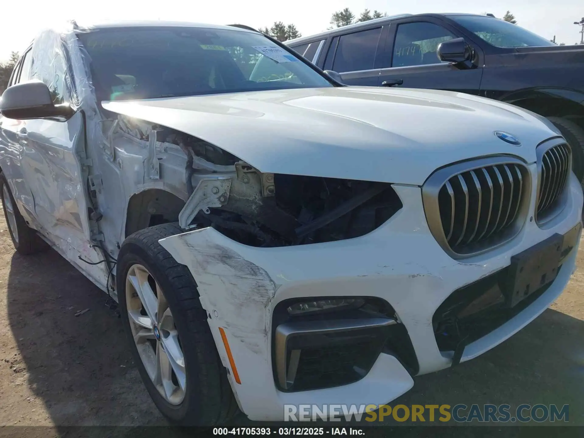 20 fotografías del automóvil dañado 5UXTY9C04L9B25297 BMW X3 2020
