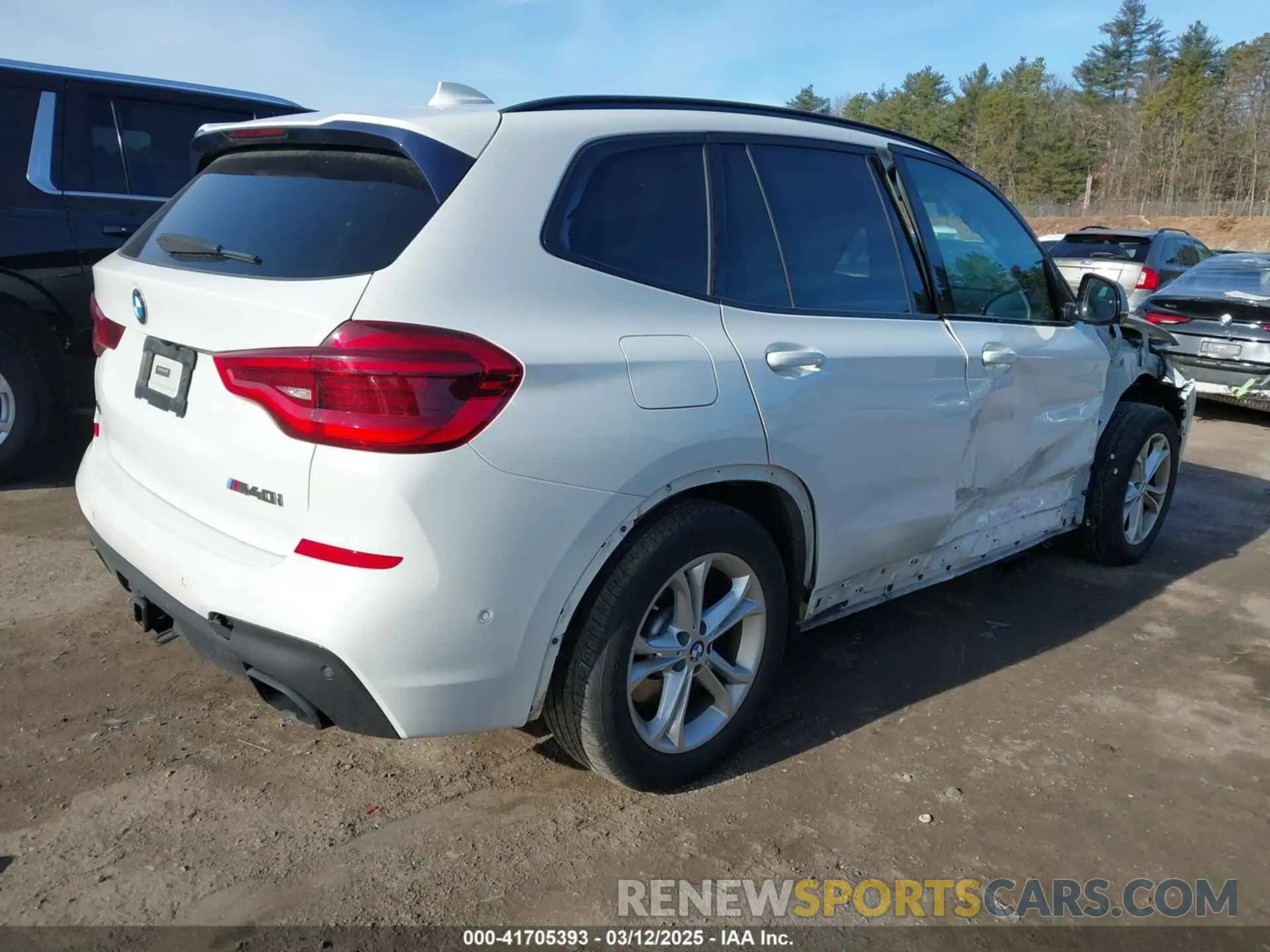 4 fotografías del automóvil dañado 5UXTY9C04L9B25297 BMW X3 2020
