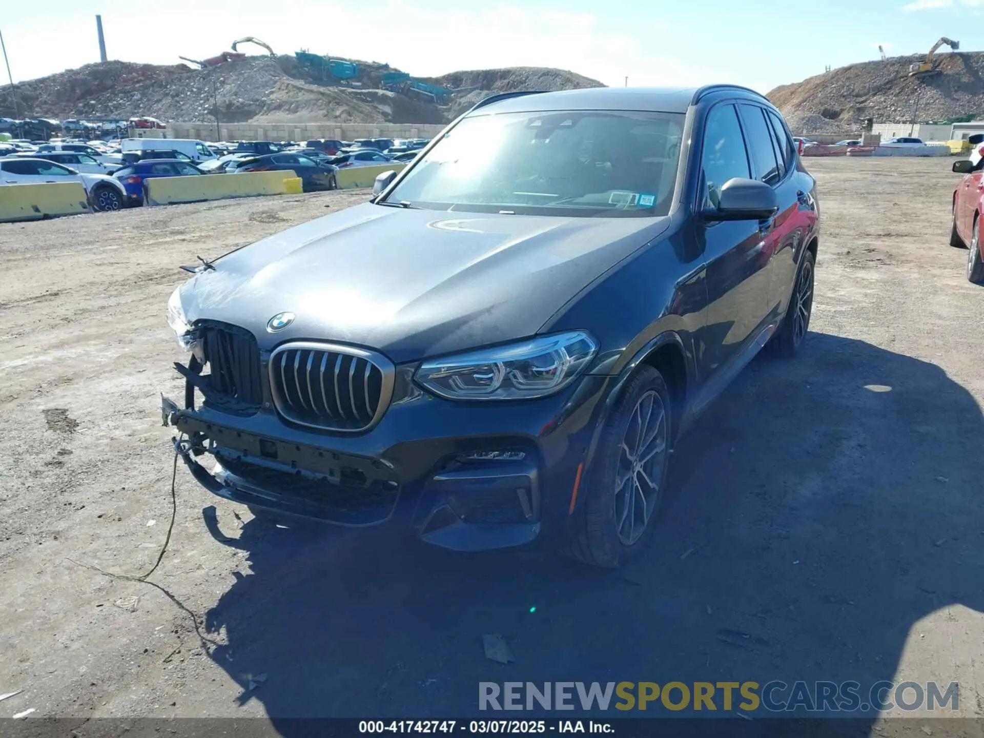 2 fotografías del automóvil dañado 5UXTY9C05LLE59910 BMW X3 2020