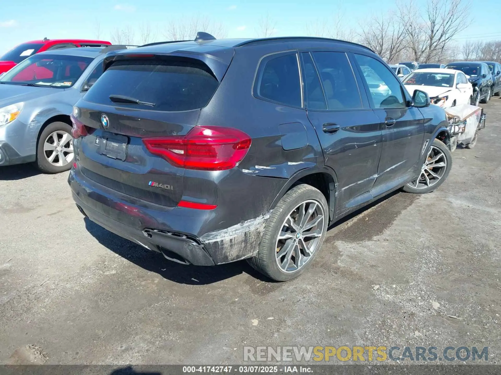 4 fotografías del automóvil dañado 5UXTY9C05LLE59910 BMW X3 2020