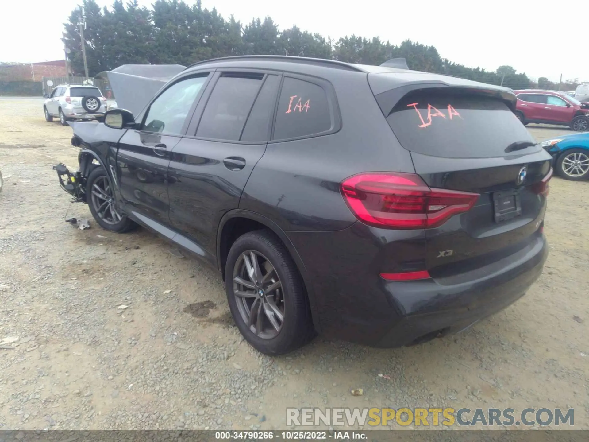 3 fotografías del automóvil dañado 5UXTY9C06L9C69286 BMW X3 2020