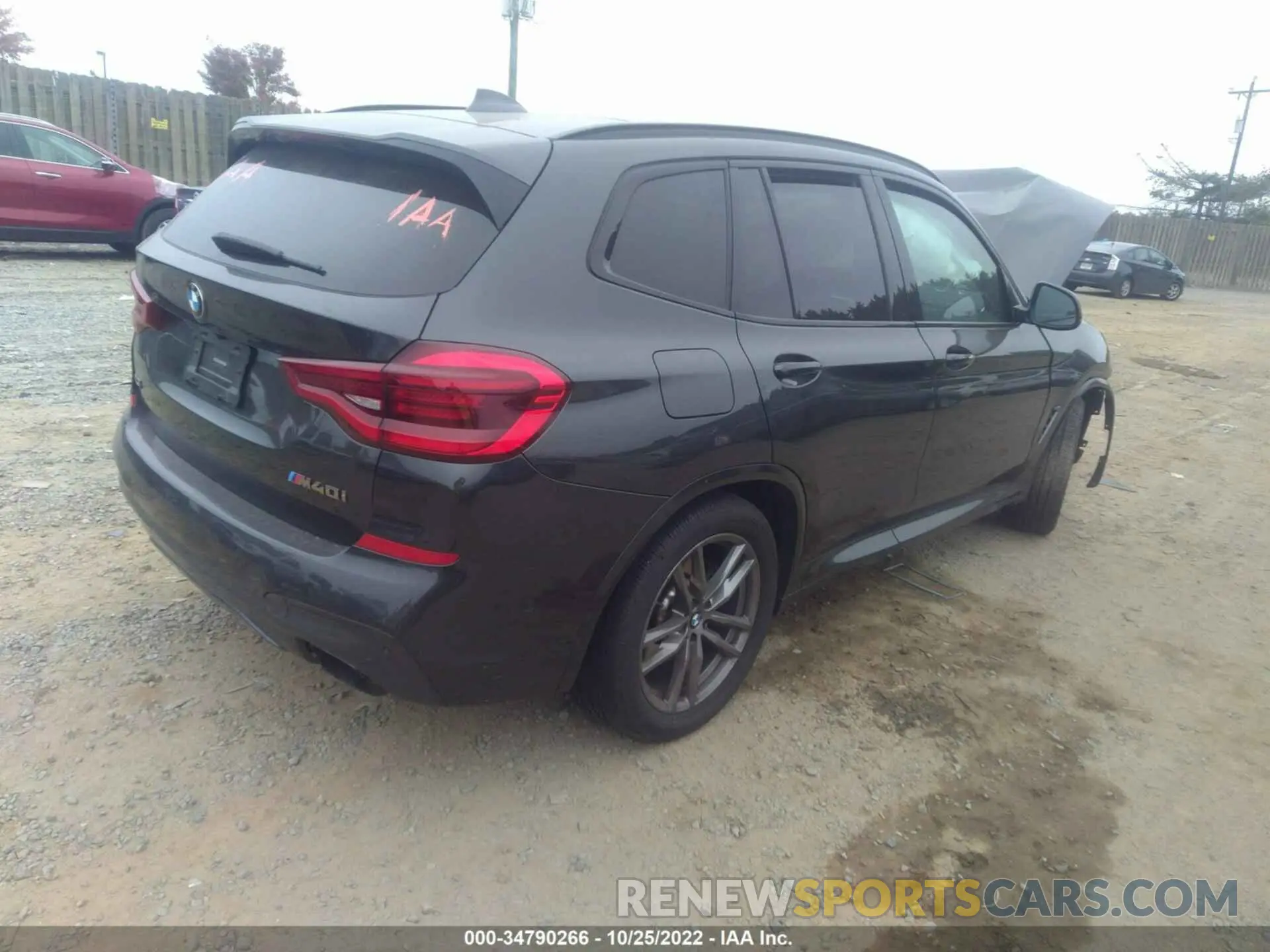 4 fotografías del automóvil dañado 5UXTY9C06L9C69286 BMW X3 2020