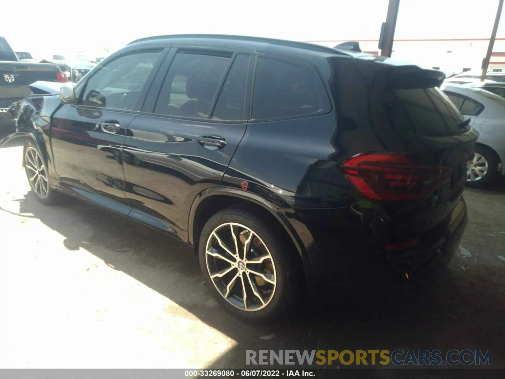 3 fotografías del automóvil dañado 5UXTY9C07L9C84606 BMW X3 2020