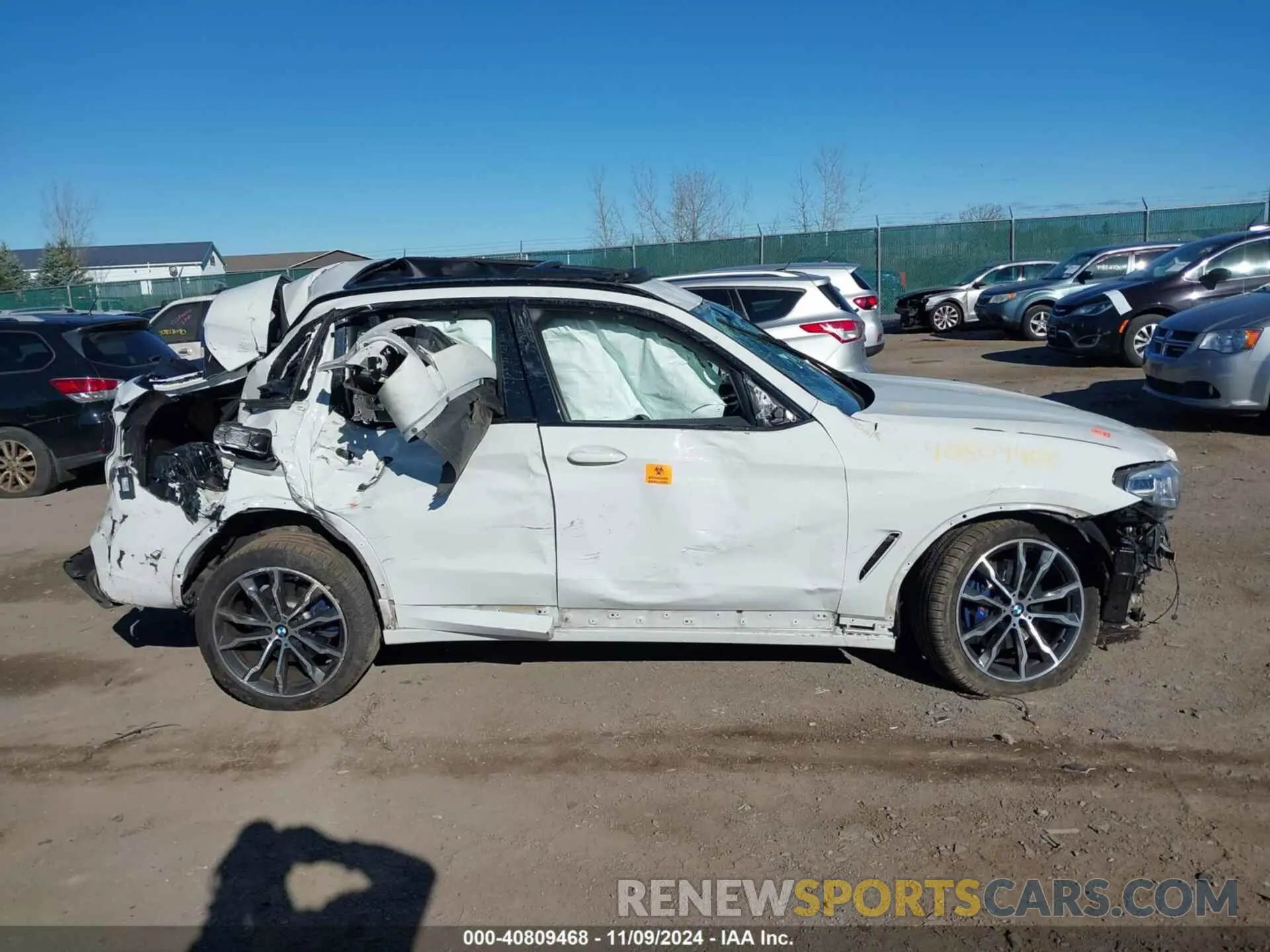 12 fotografías del automóvil dañado 5UXTY9C07LL304627 BMW X3 2020